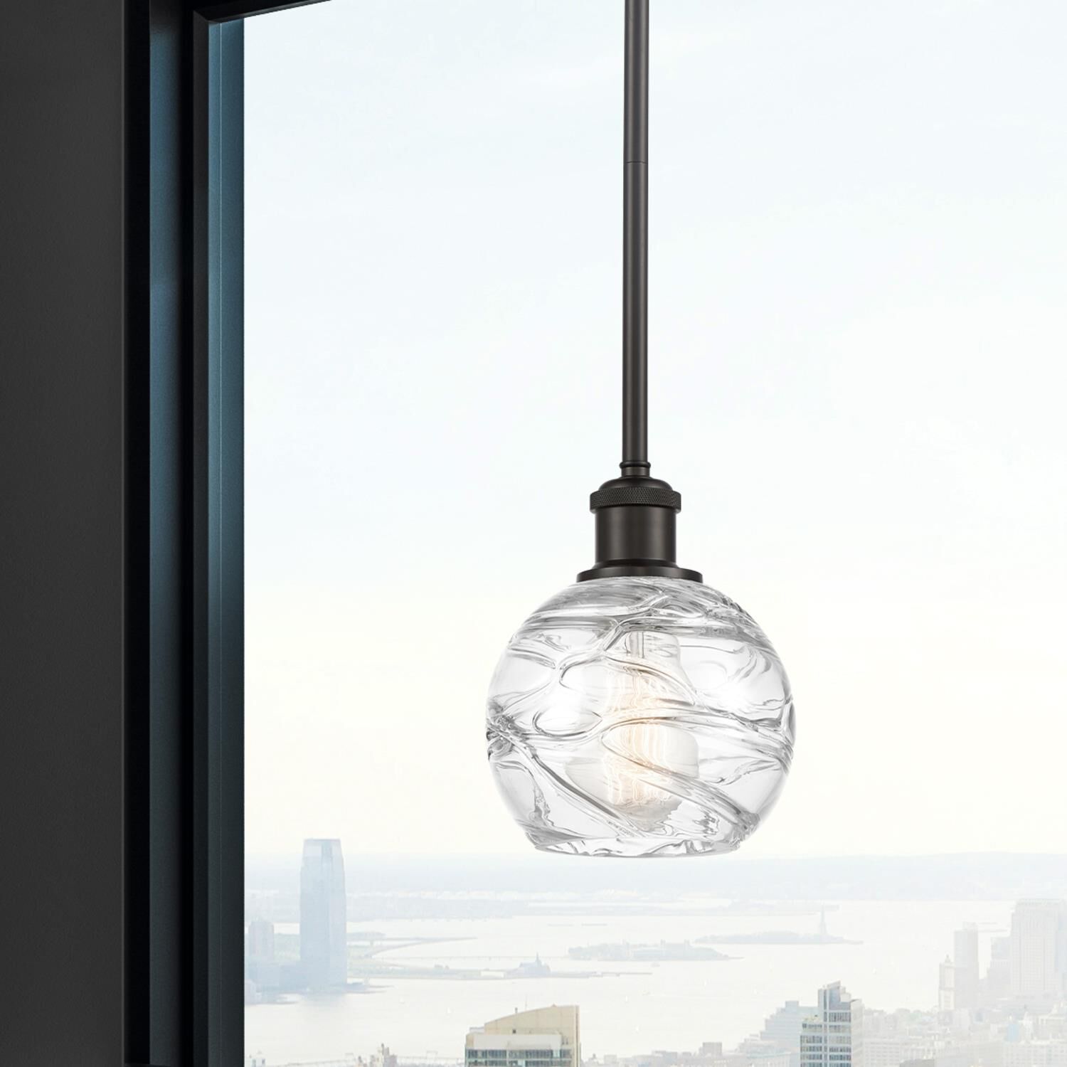 Bruno Marashlian Athens Deco Swirl 6 Inch Mini Pendant by Innovations Lighting