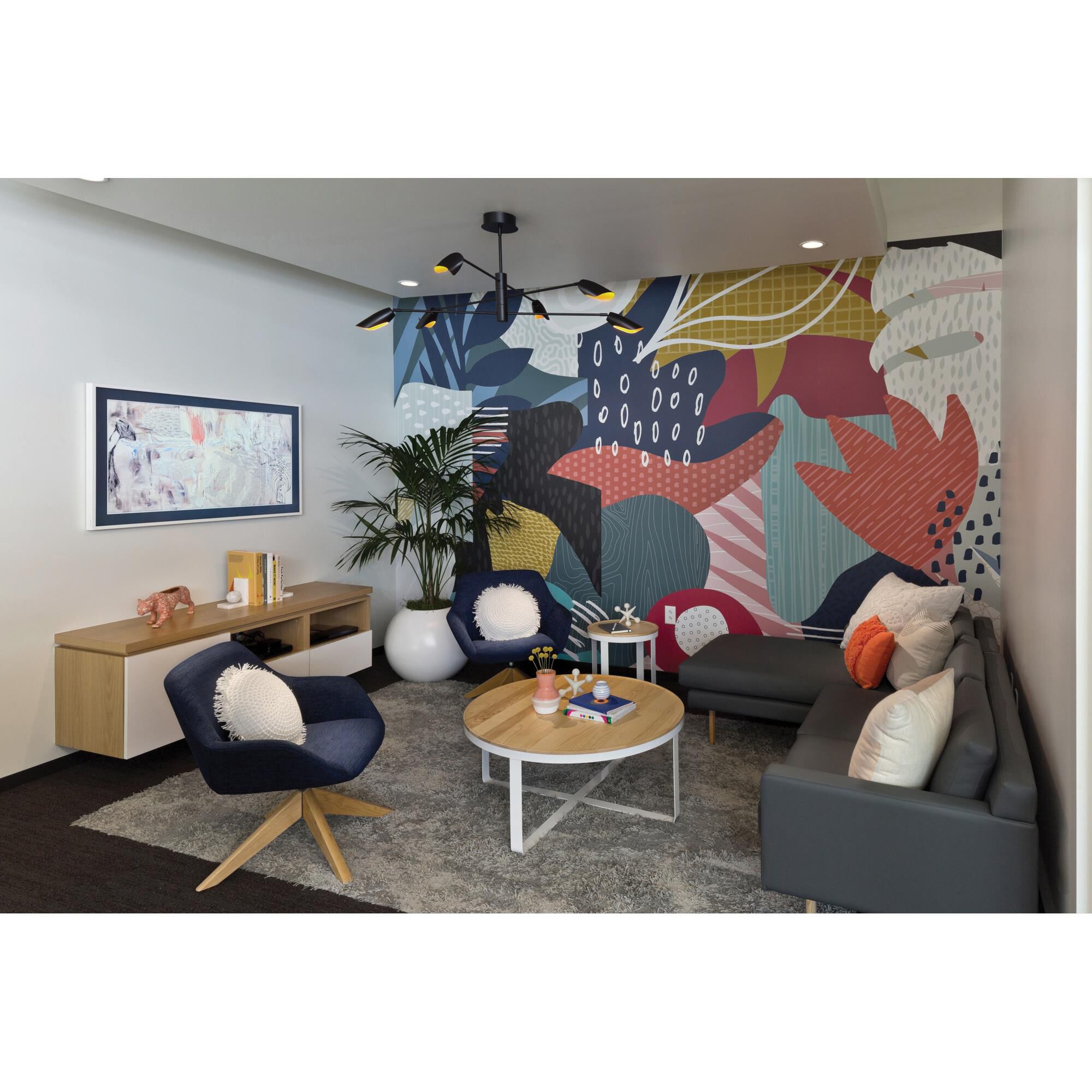 Bowery 50 Inch 6 Light LED Chandelier by Fredrick Ramond