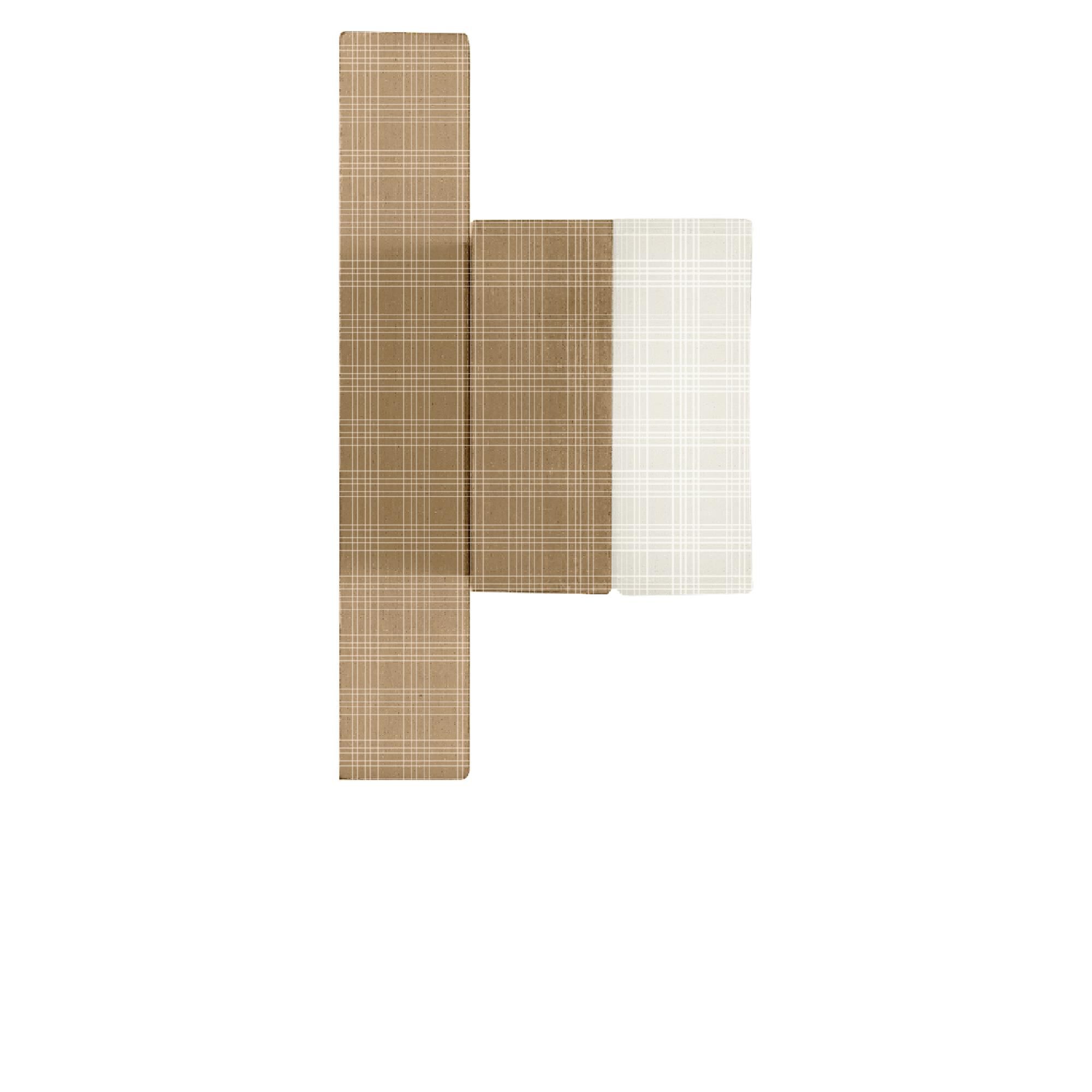 Shown in Satin Brass finish and White Acrylic shade