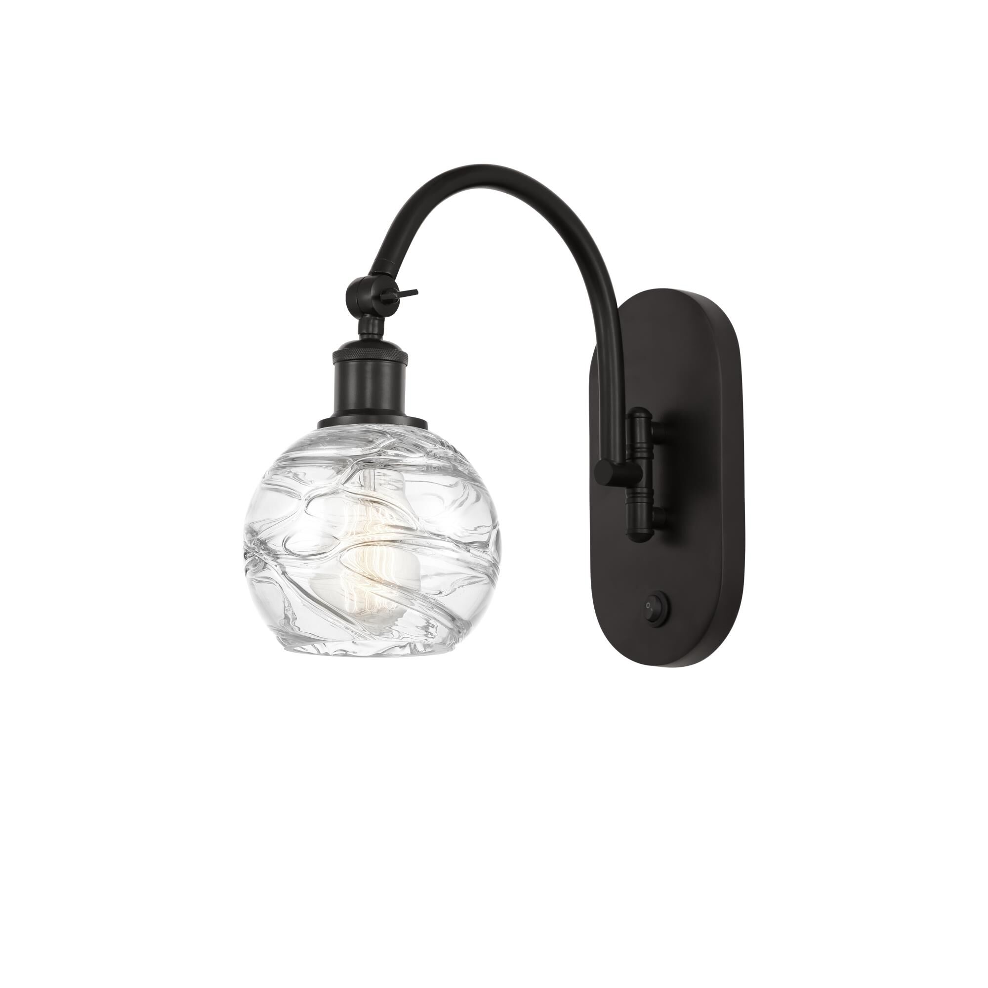 Shown in Oil Rubbed Bronze finish and Clear glass