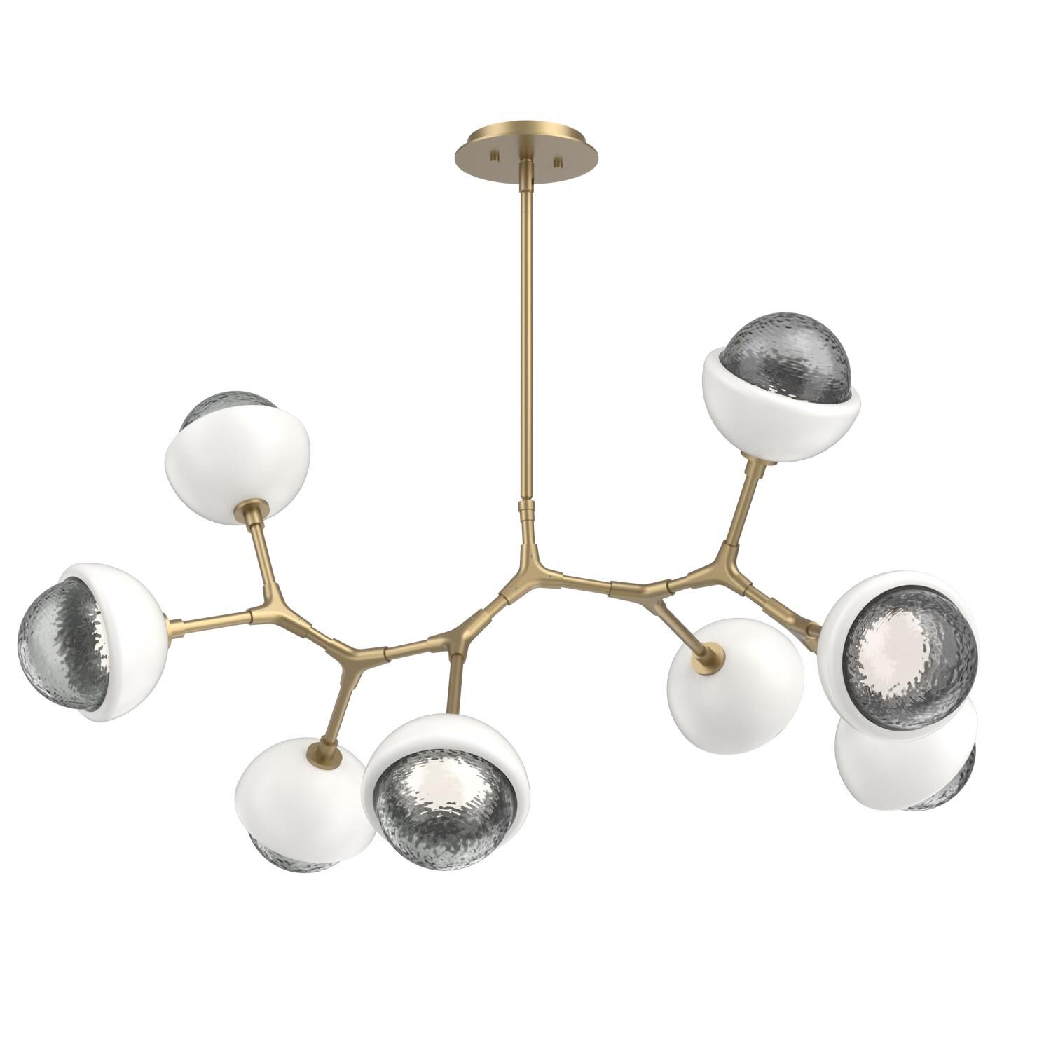 Levi Wilson Cabochon 38 Inch Linear Suspension Light by Hammerton Studio