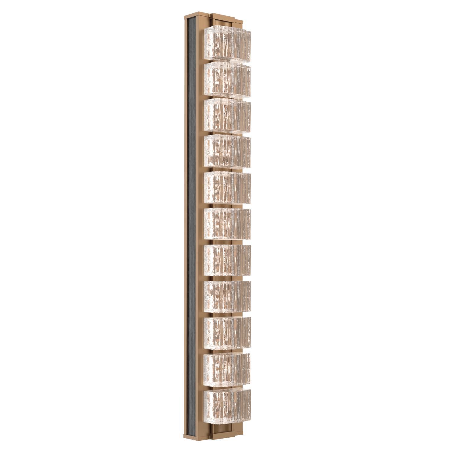 Shown in Novel Brass finish and Clear Ribbed glass and Dark Oak accent
