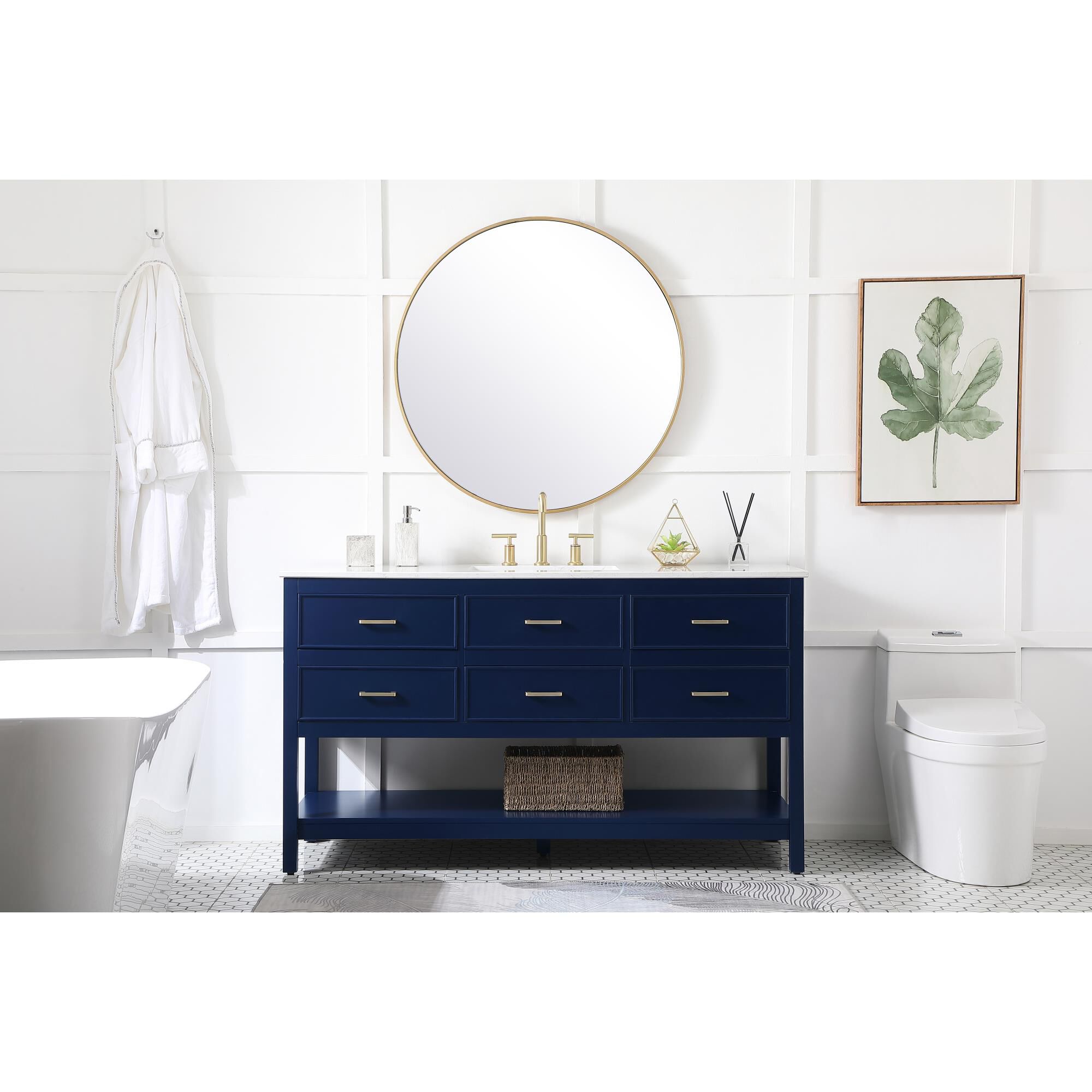 Sinclaire 60 Inch Bath Vanity by Elegant Decor