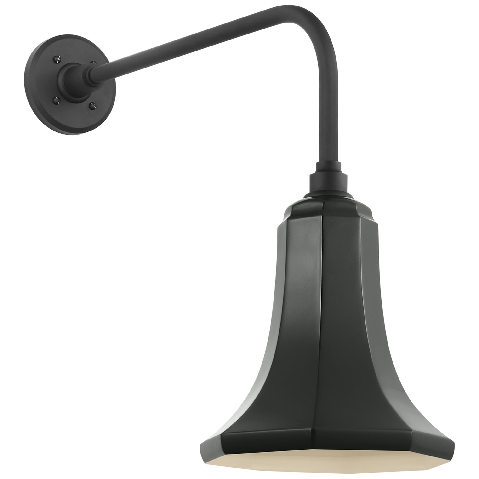 Shown in Matte Black finish and Green shade