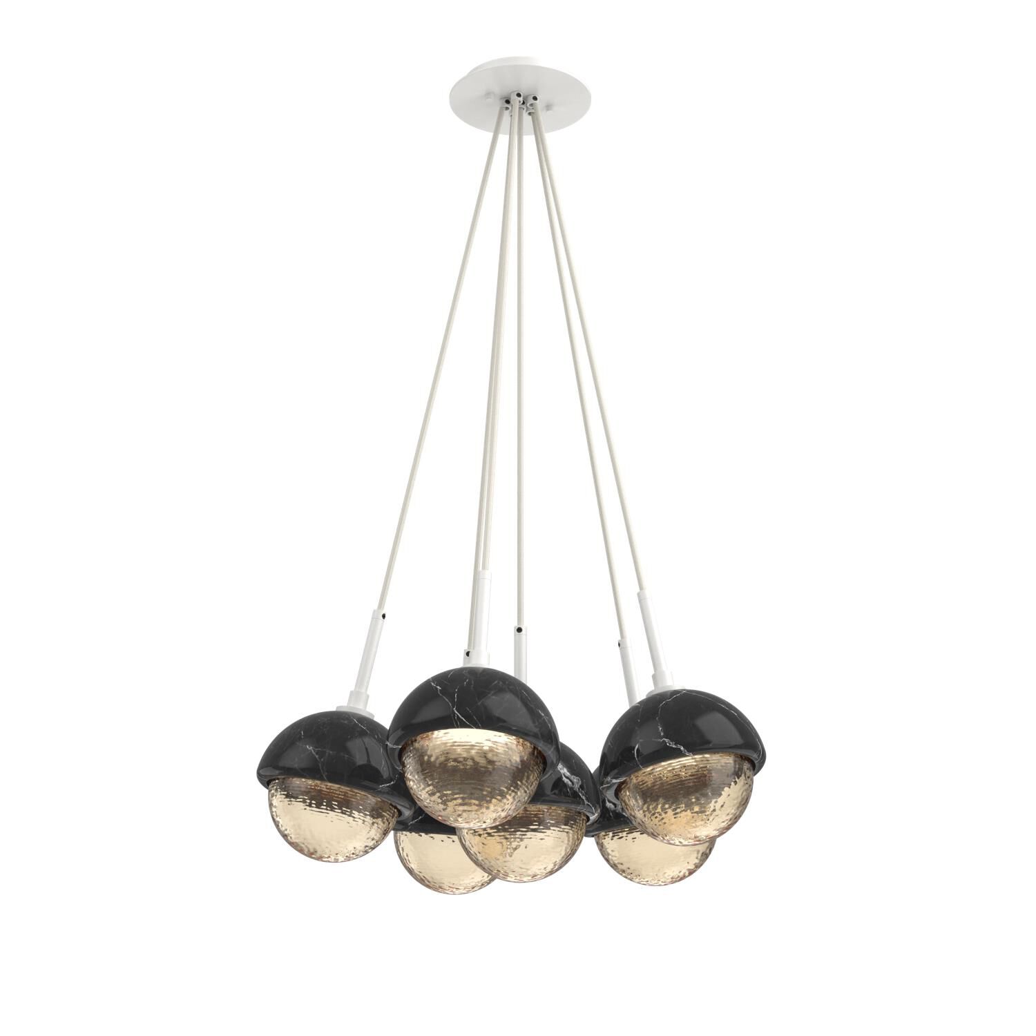 Levi Wilson Cabochon 19 Inch Multi Pendant Light by Hammerton Studio