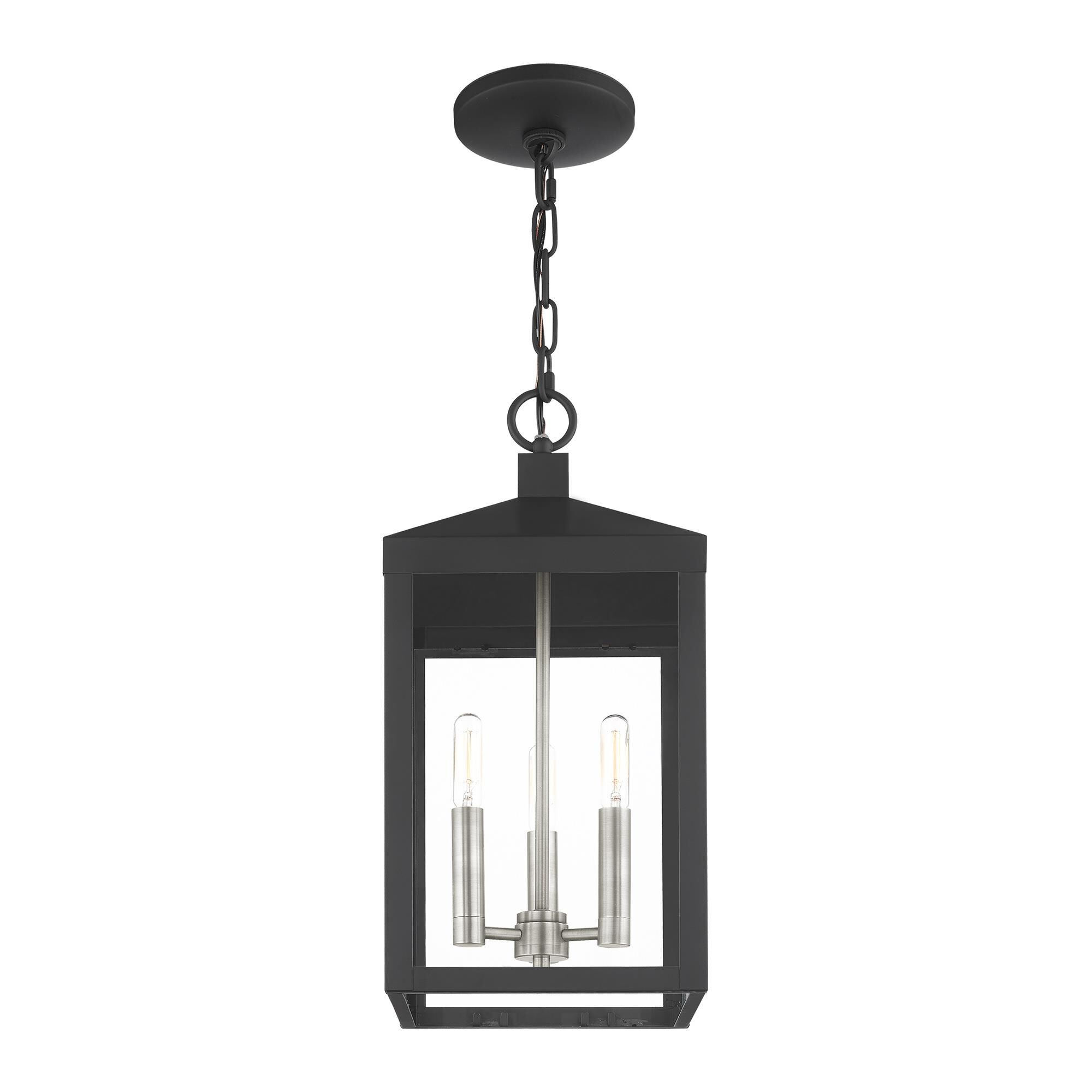 Nyack 18 Inch Tall 3 Light Outdoor Hanging Lantern by Livex Lighting