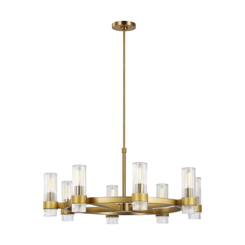 Chapman & Myers Geneva 33 Inch 8 Light Chandelier by Visual Comfort Studio Collection