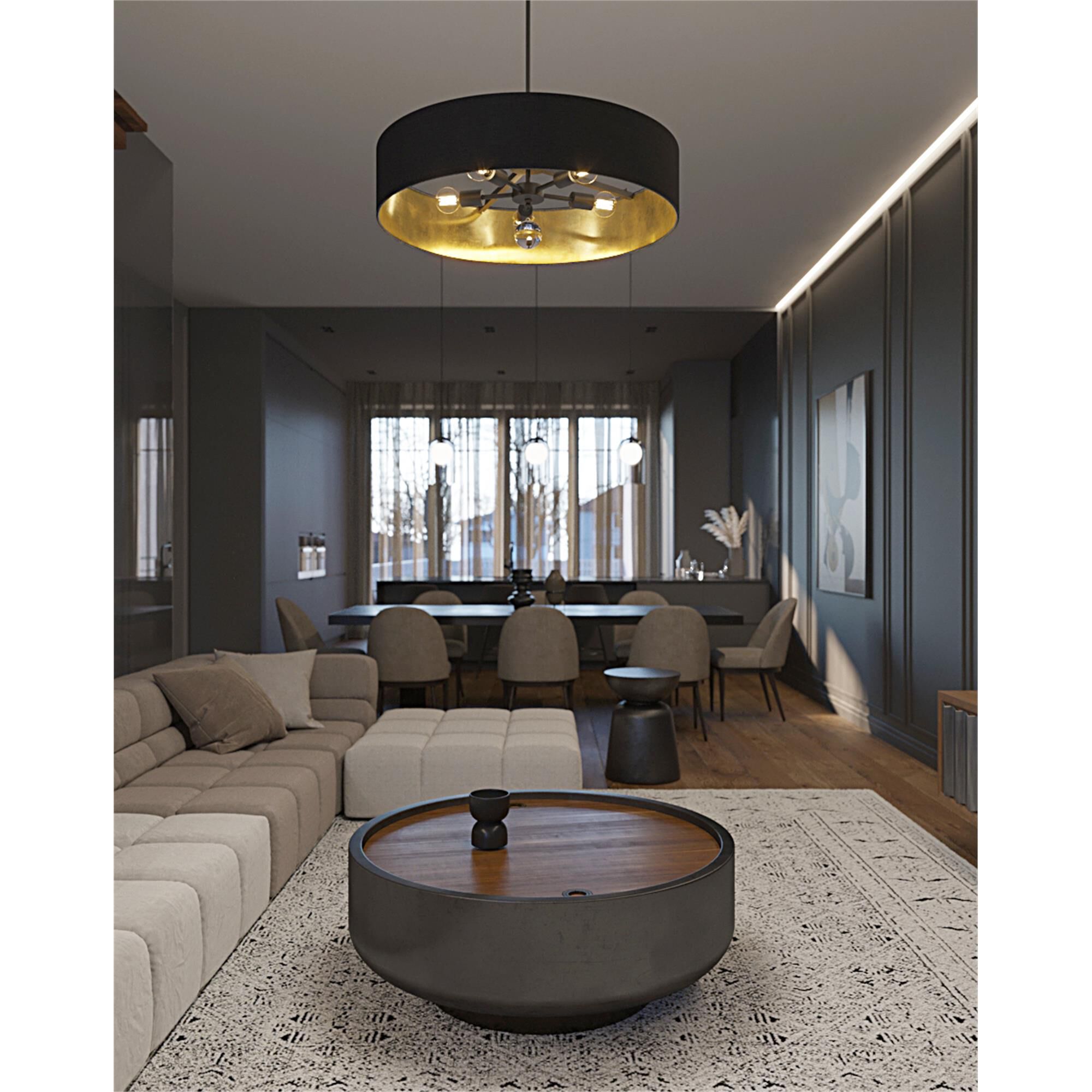 Shown in Black, Gold finish and Black/Gold shade