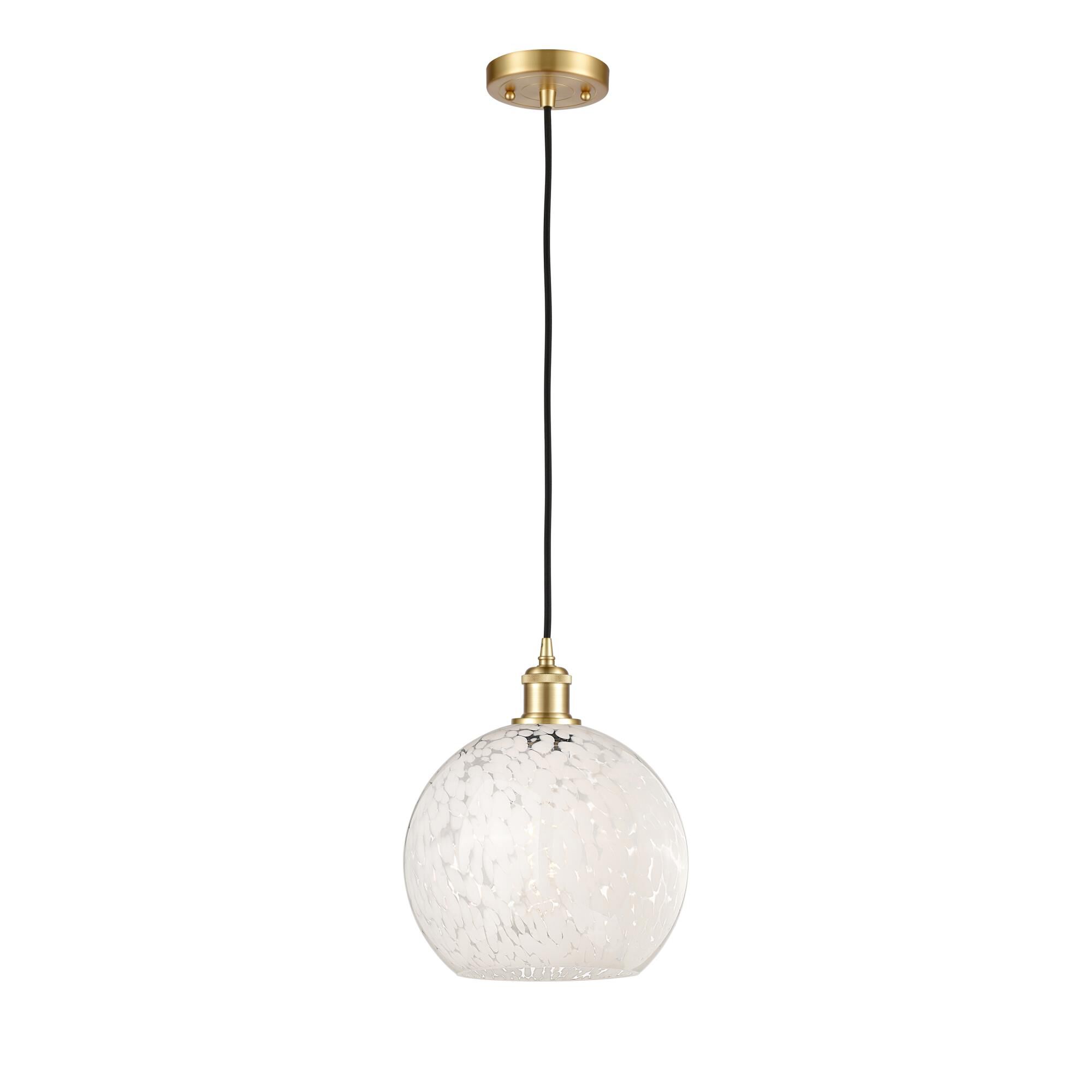 Bruno Marashlian White Mouchette 10 Inch Mini Pendant by Innovations Lighting
