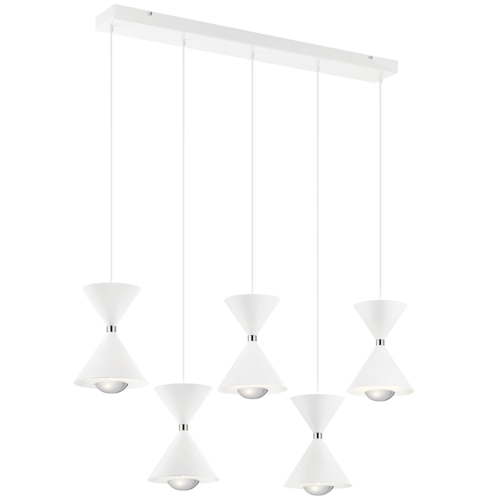 Kordan 41 Inch 5 Light LED Linear Suspension Light by Elan Lighting
