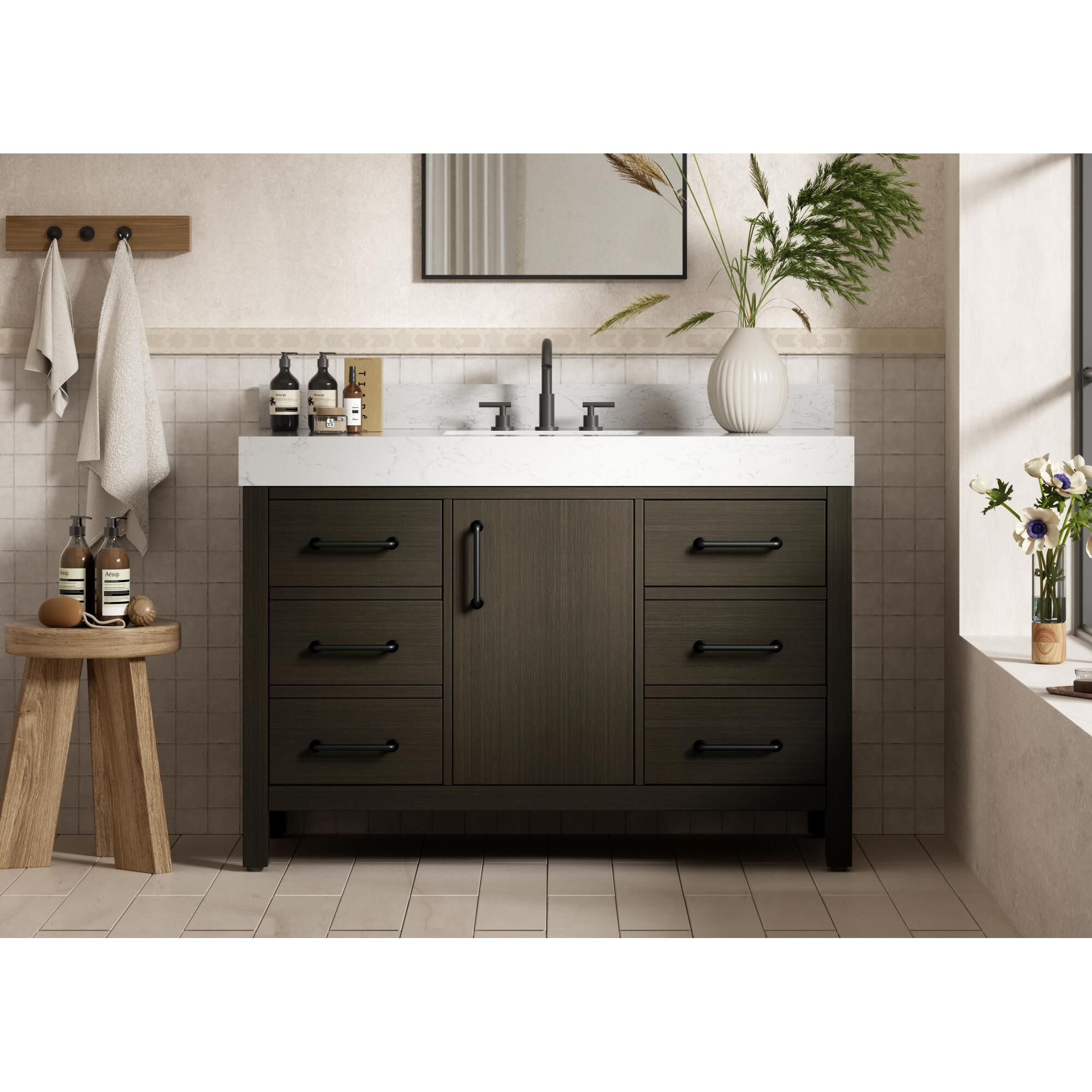 Nathan 48 Inch Bath Vanity by Elegant Dcor