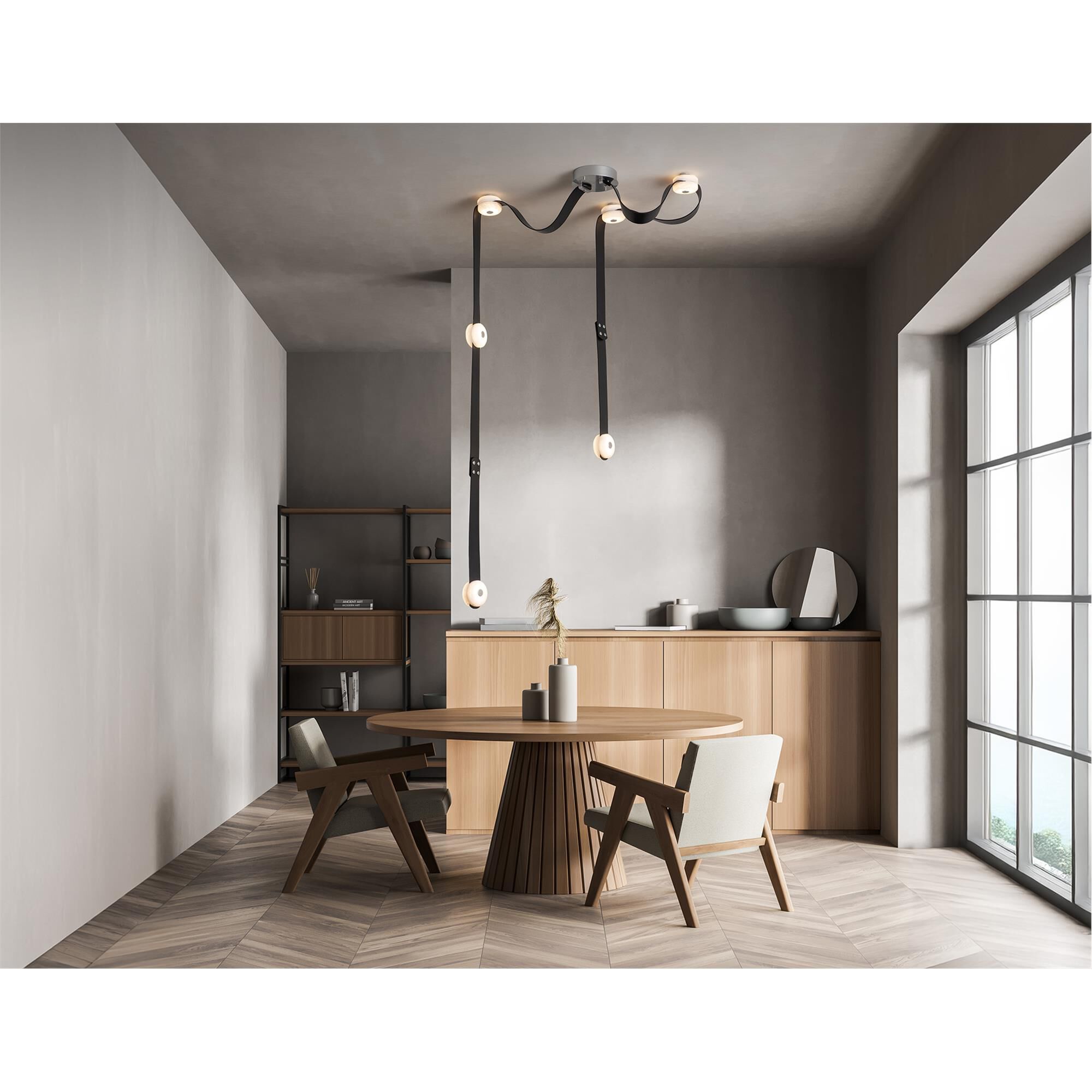 Snaps 58 Inch Multi Light Pendant by Hubbardton Forge