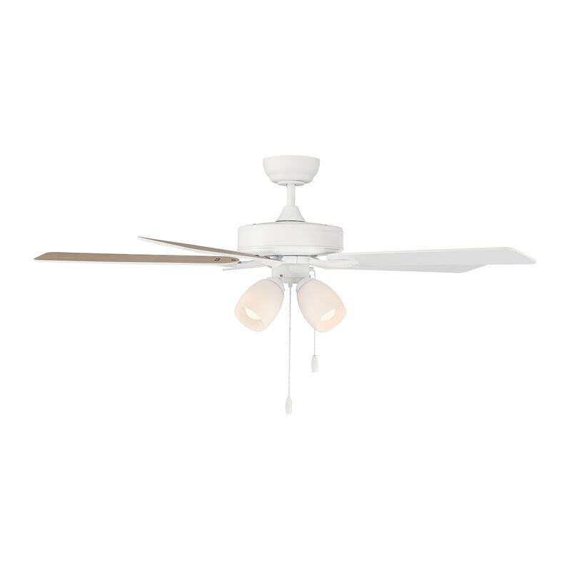 52 Inch Ceiling Fan with Light Kit by Meridian Lighting