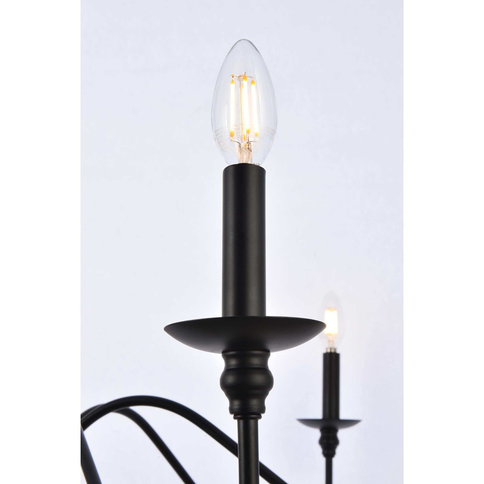 Rohan 30 Inch 6 Light Chandelier by Elegant Lighting