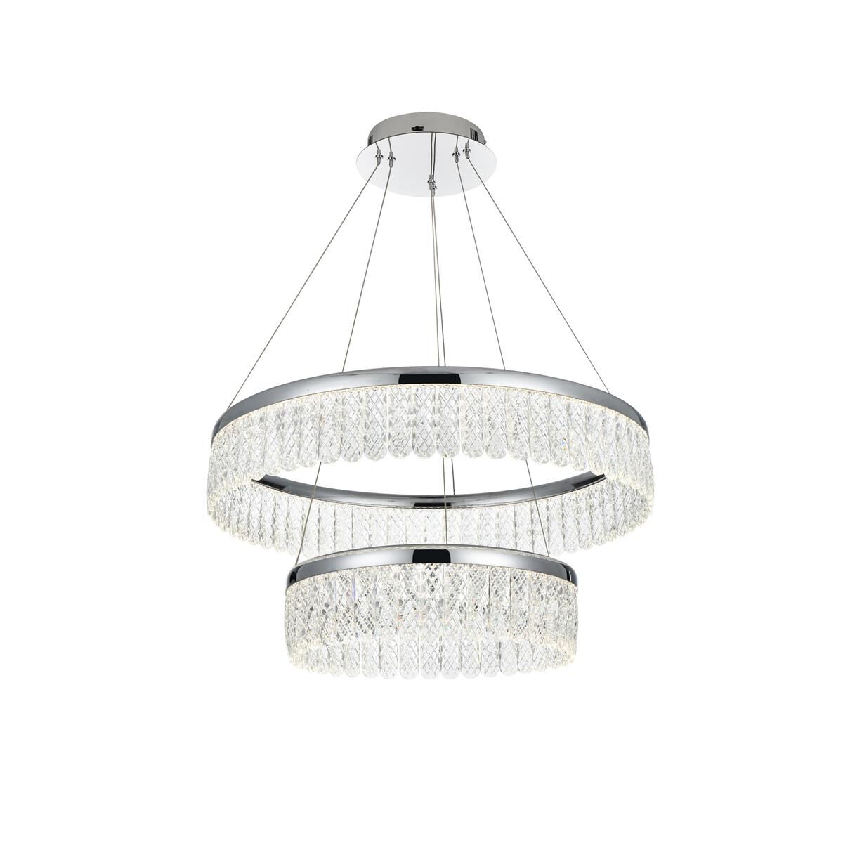 Rune 24 Inch Chandelier by Elegant Lighting