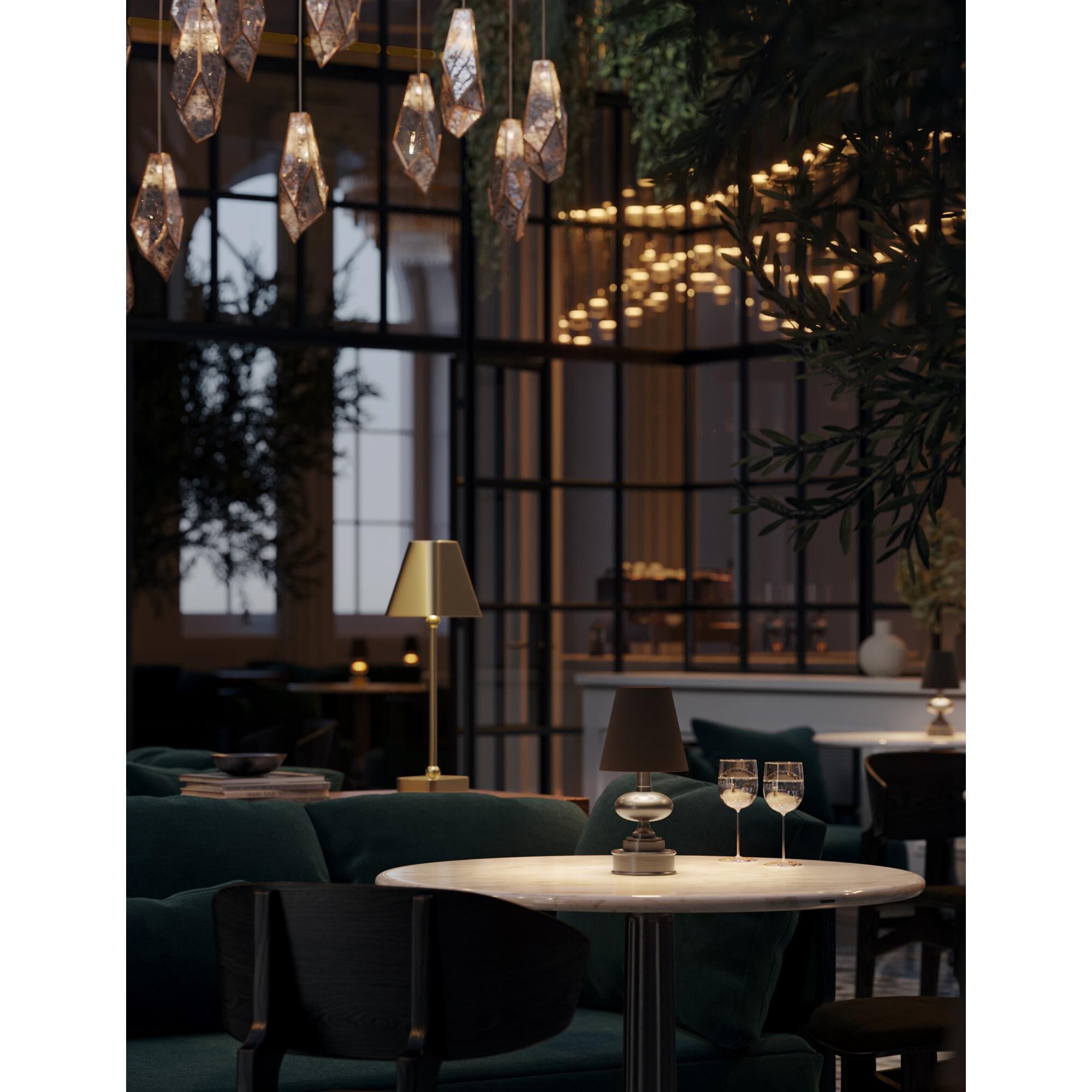 Galavant 12 Inch Rechargeable Cordless Lamp by Currey and Company