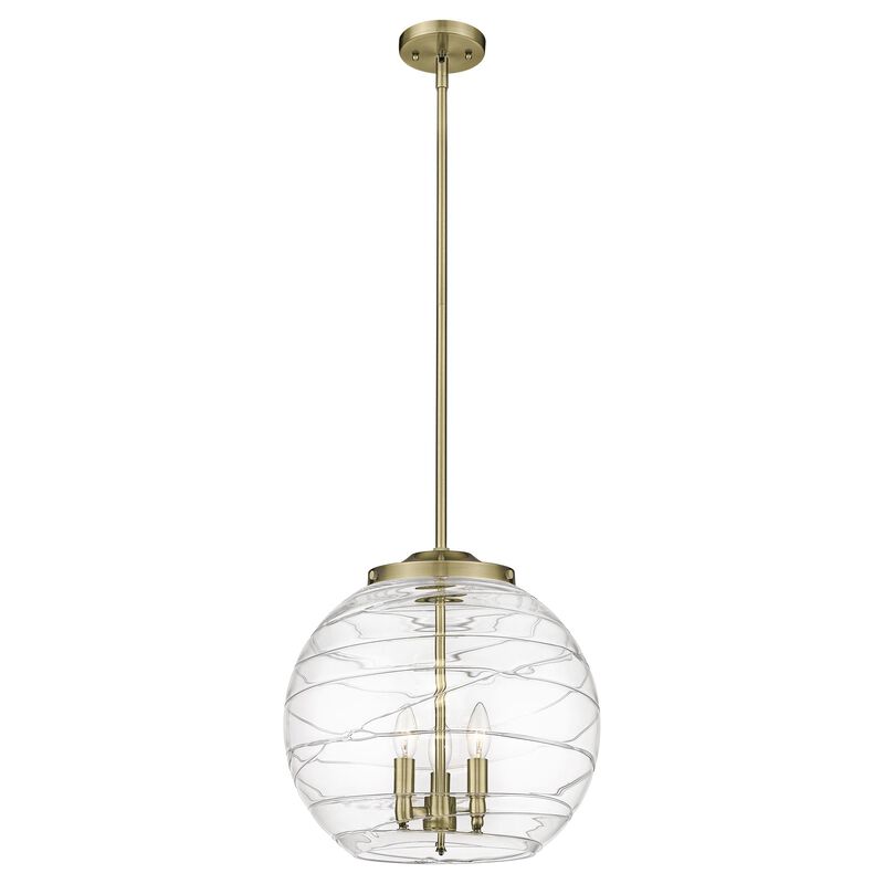 Bruno Marashlian Athens Deco Swirl 16 Inch Large Pendant by Innovations Lighting