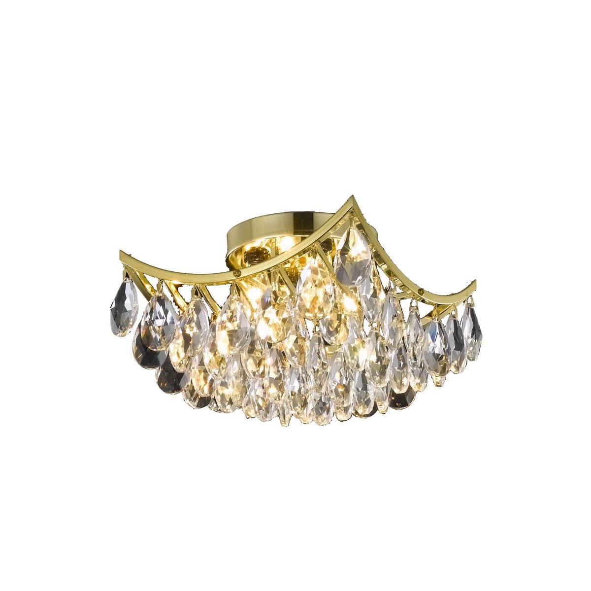 Shown in Gold finish and Clear Royal Cut crystal