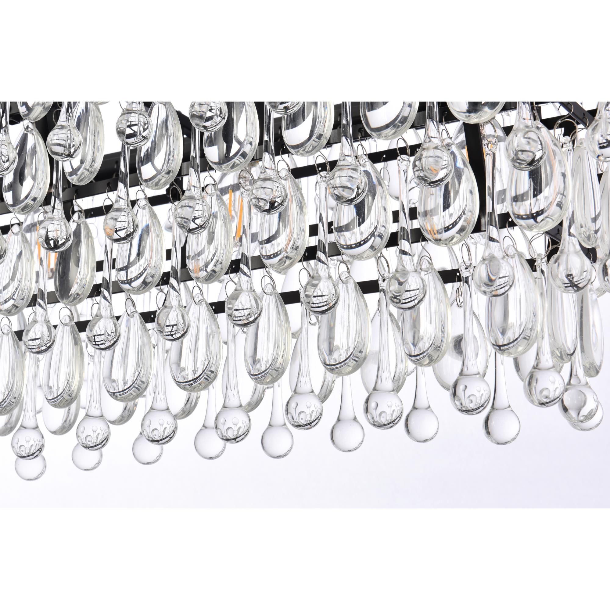 Nordic 32 Inch 6 Light Linear Suspension Light by Elegant Lighting