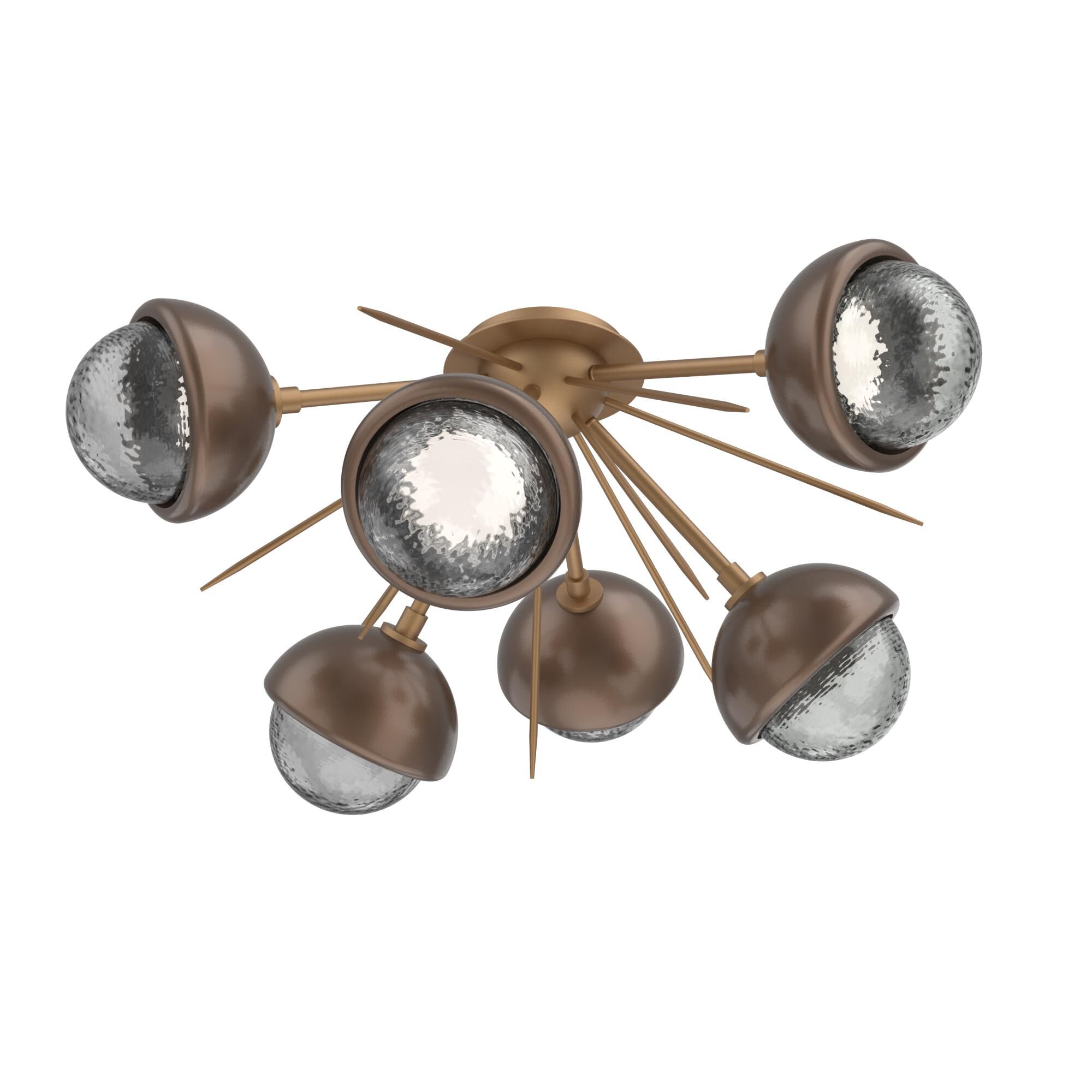Levi Wilson Cabochon 28 Inch Semi Flush Mount by Hammerton Studio
