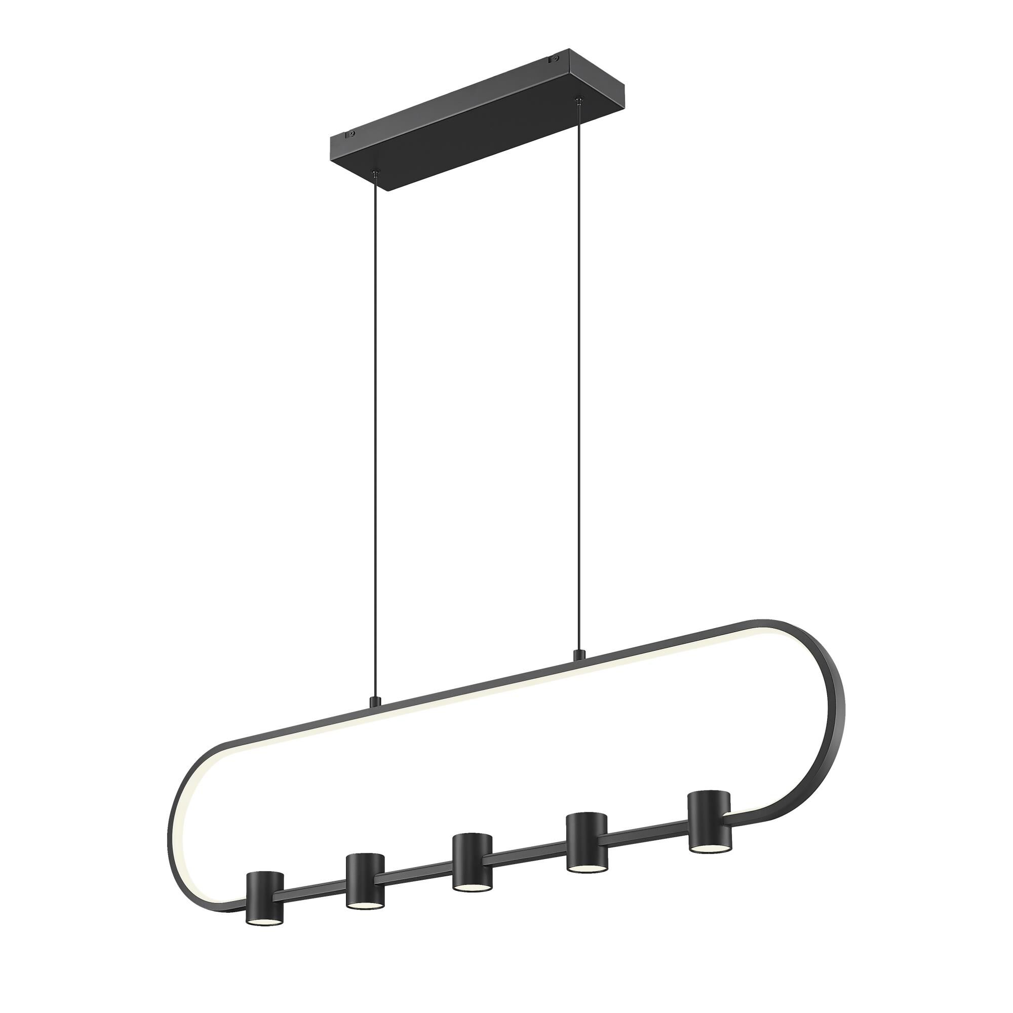 Shown in Matte Black finish and White glass