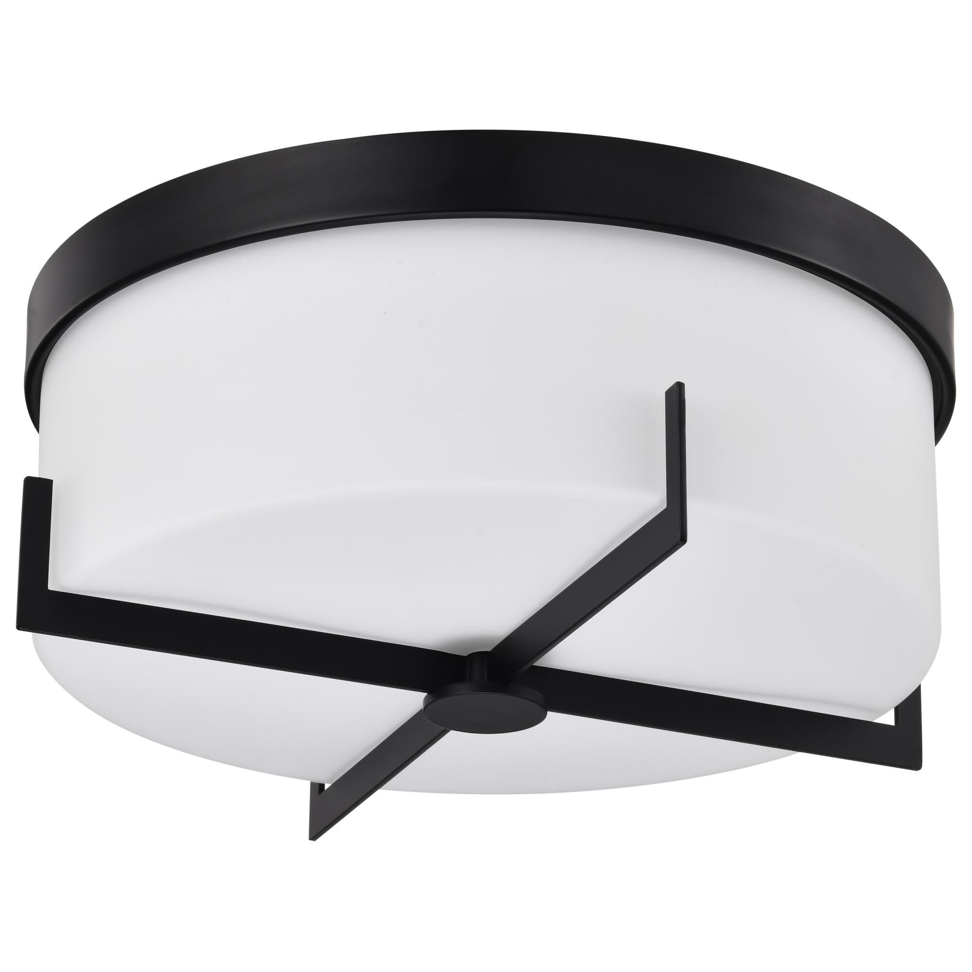 Shown in Matte Black finish and White glass