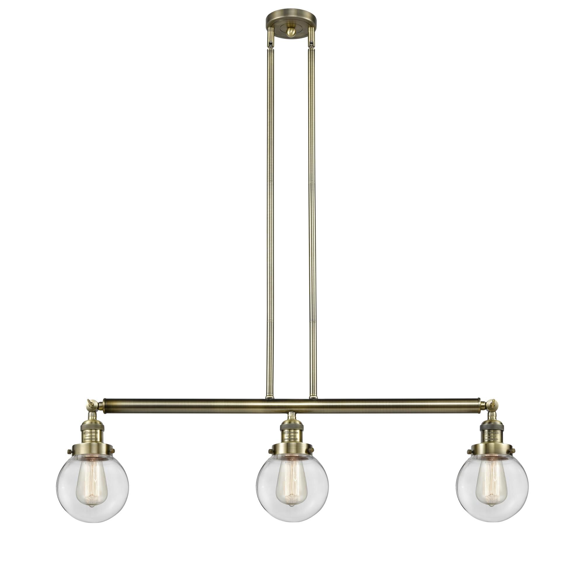 Bruno Marashlian Beacon 38 Inch 3 Light Linear Suspension Light by Innovations Lighting