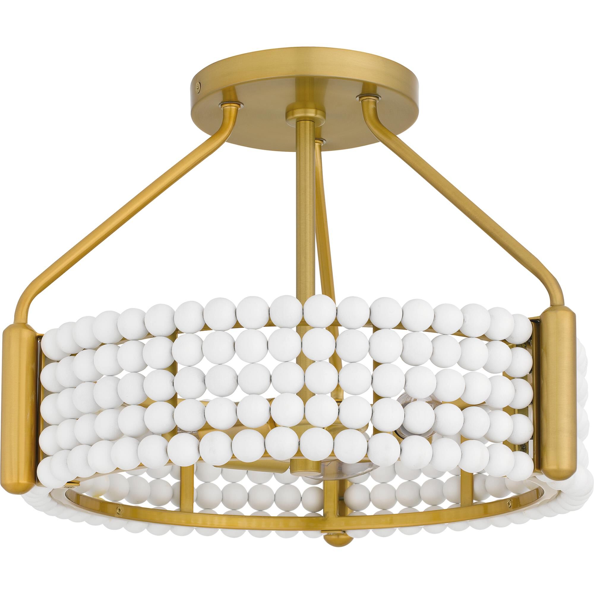Molly 16 Inch Semi Flush Mount by Quoizel