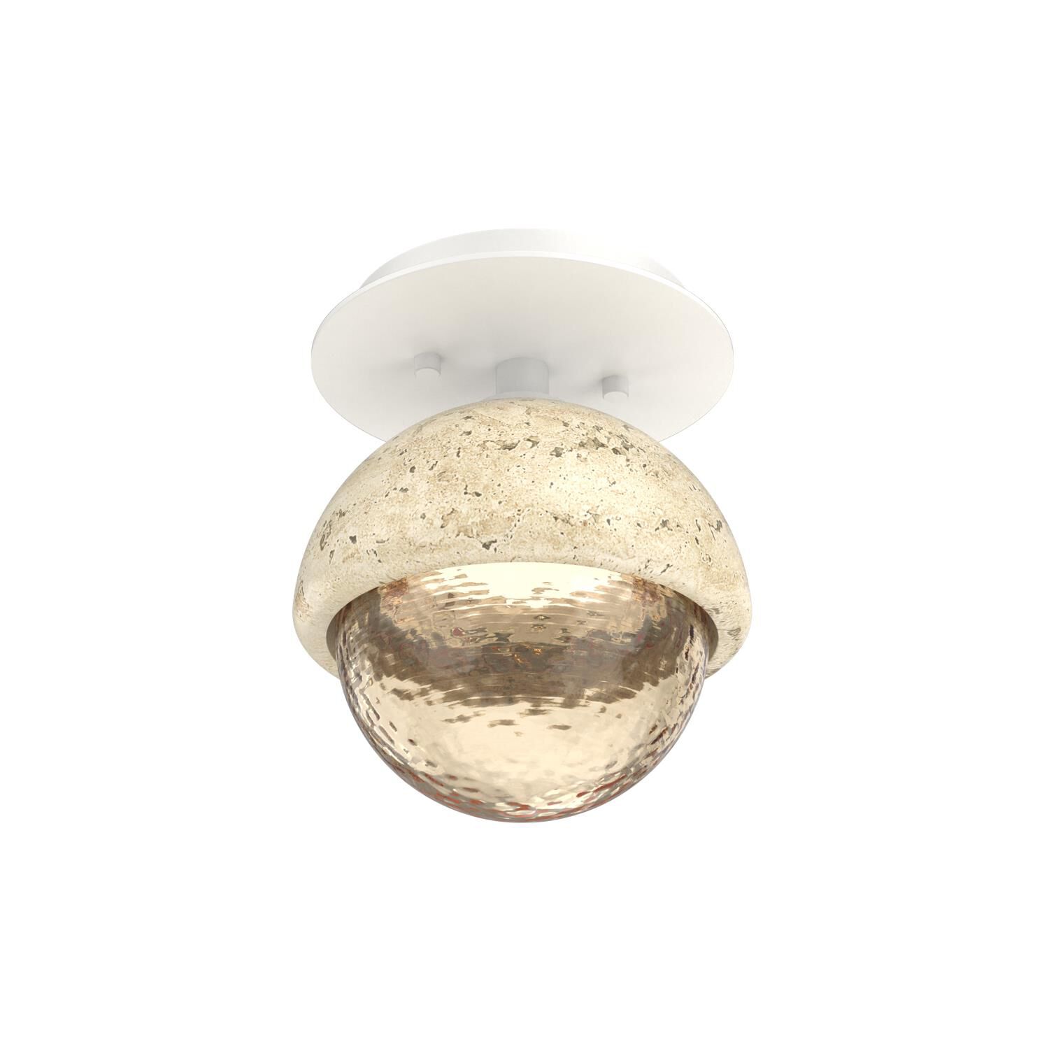 Levi Wilson Cabochon 6 Inch Flush Mount by Hammerton Studio