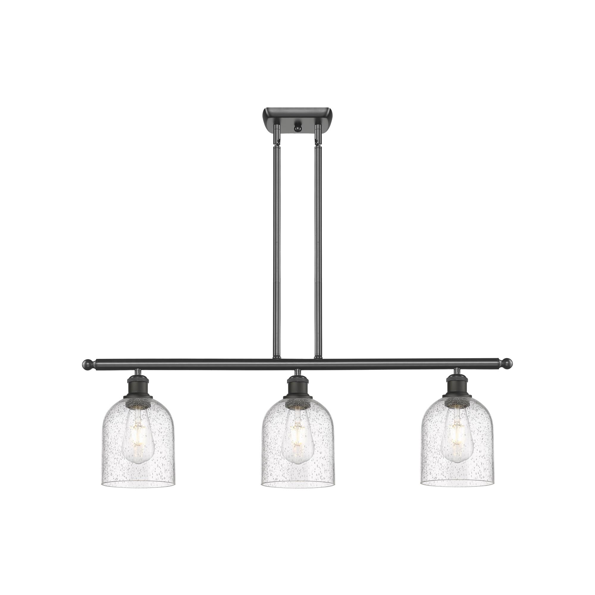 Shown in Oil Rubbed Bronze finish and Seedy glass