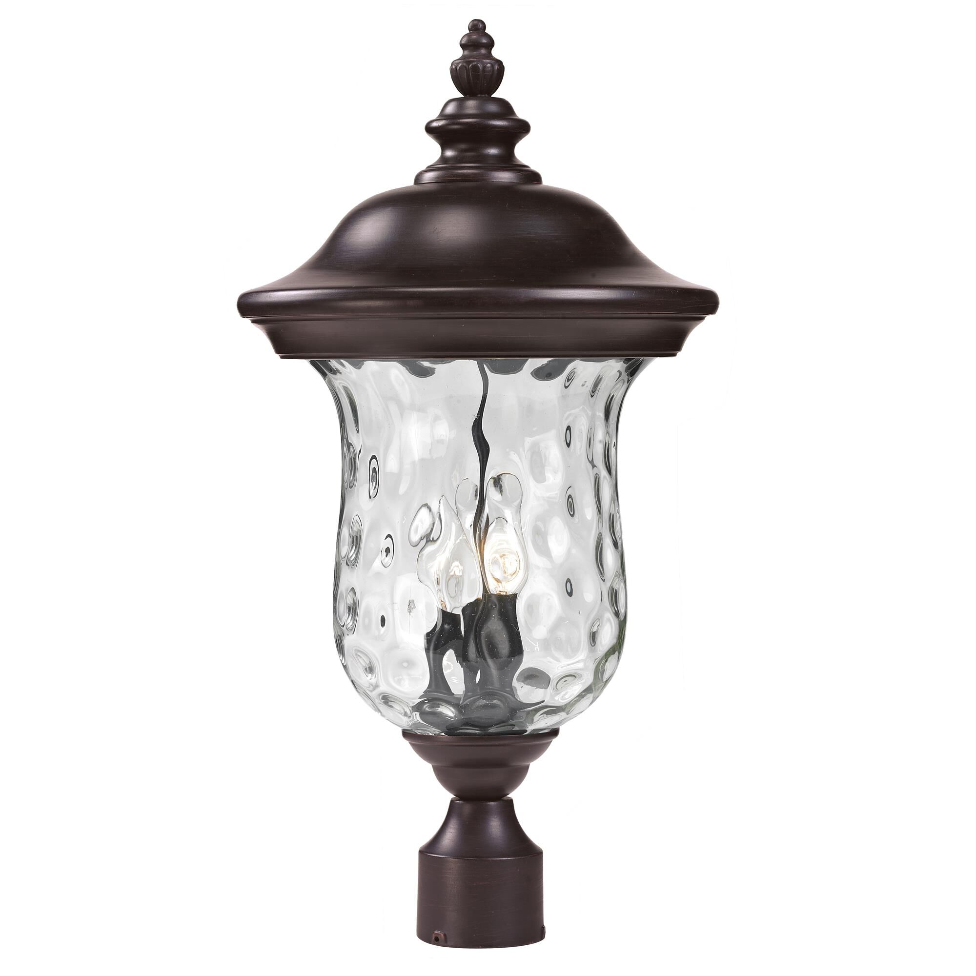 Armstrong 23 Inch Tall 3 Light Outdoor Post Lamp by Z-Lite