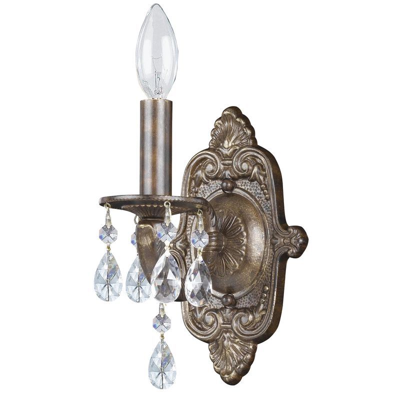 Crystorama Paris Market 9 Inch Wall Sconce
