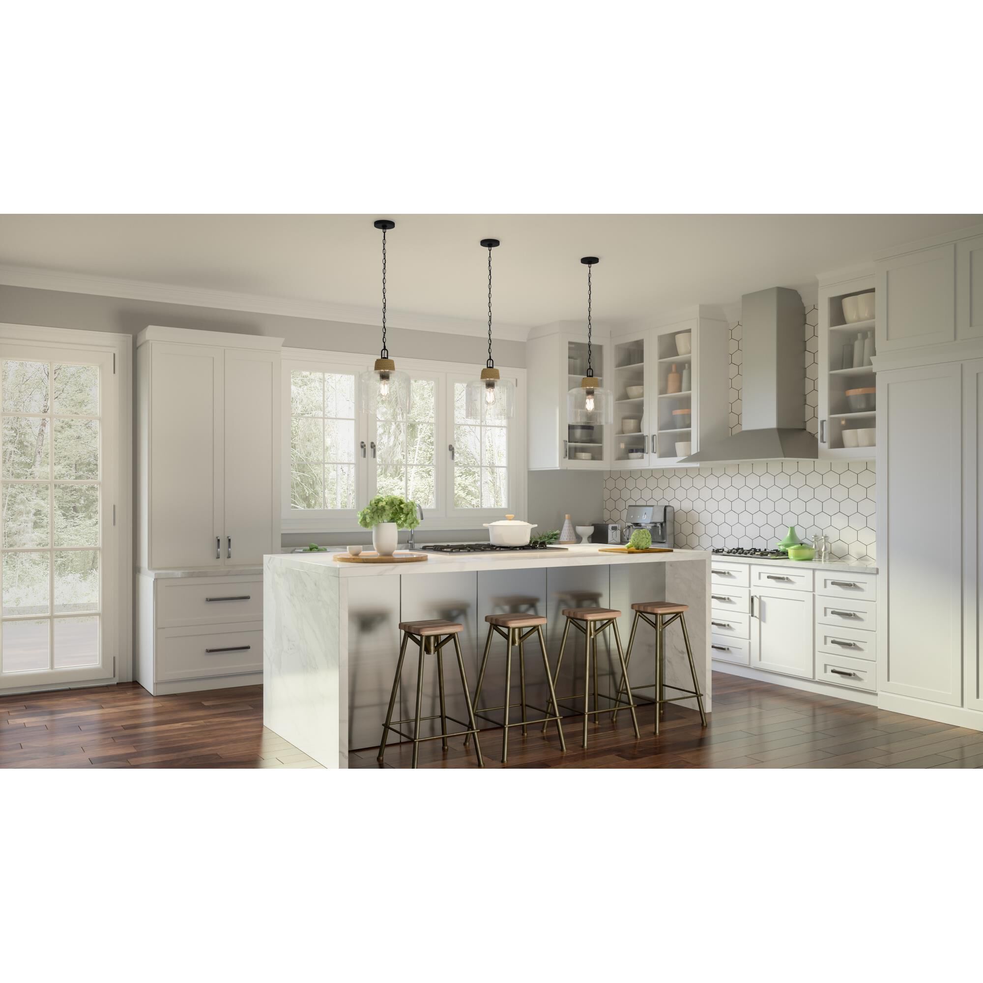 Shown in Matte Black finish and Clear Water shade