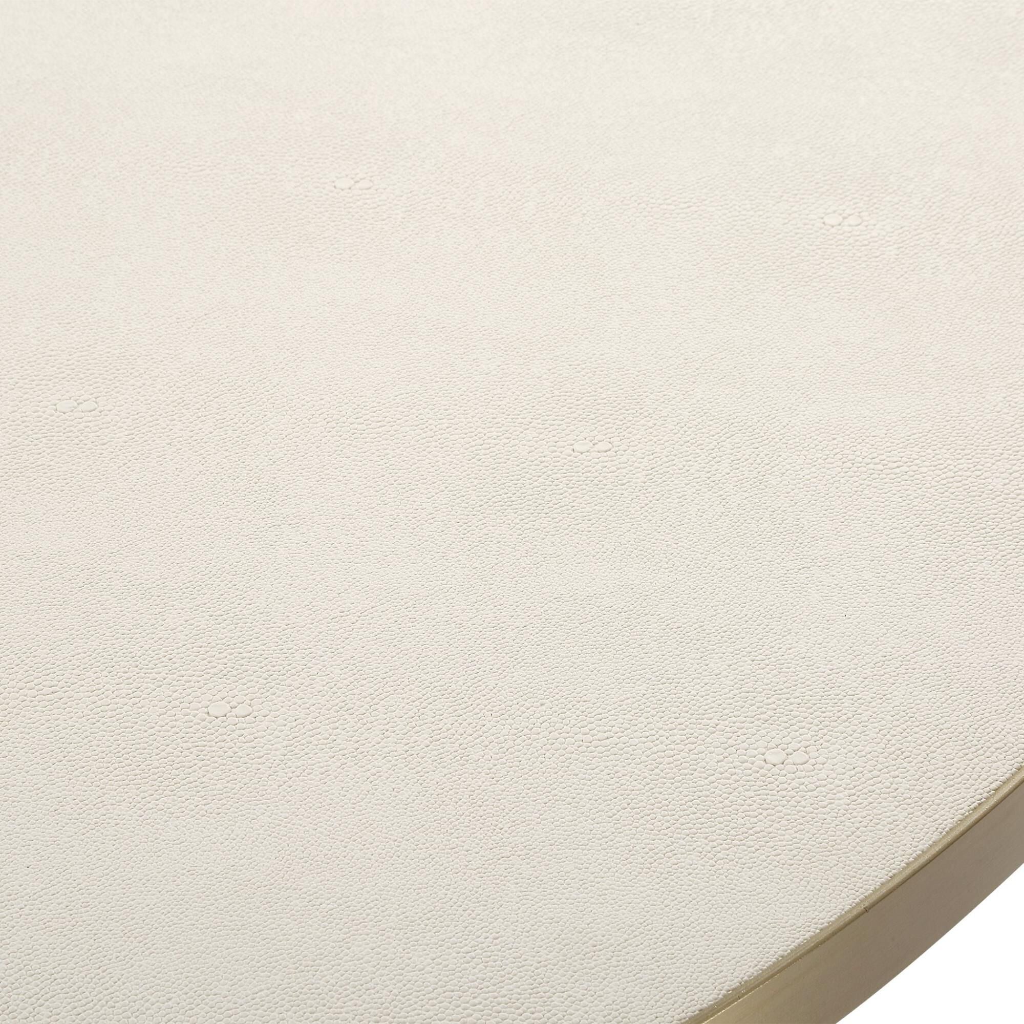 Shown in Brass, White finish