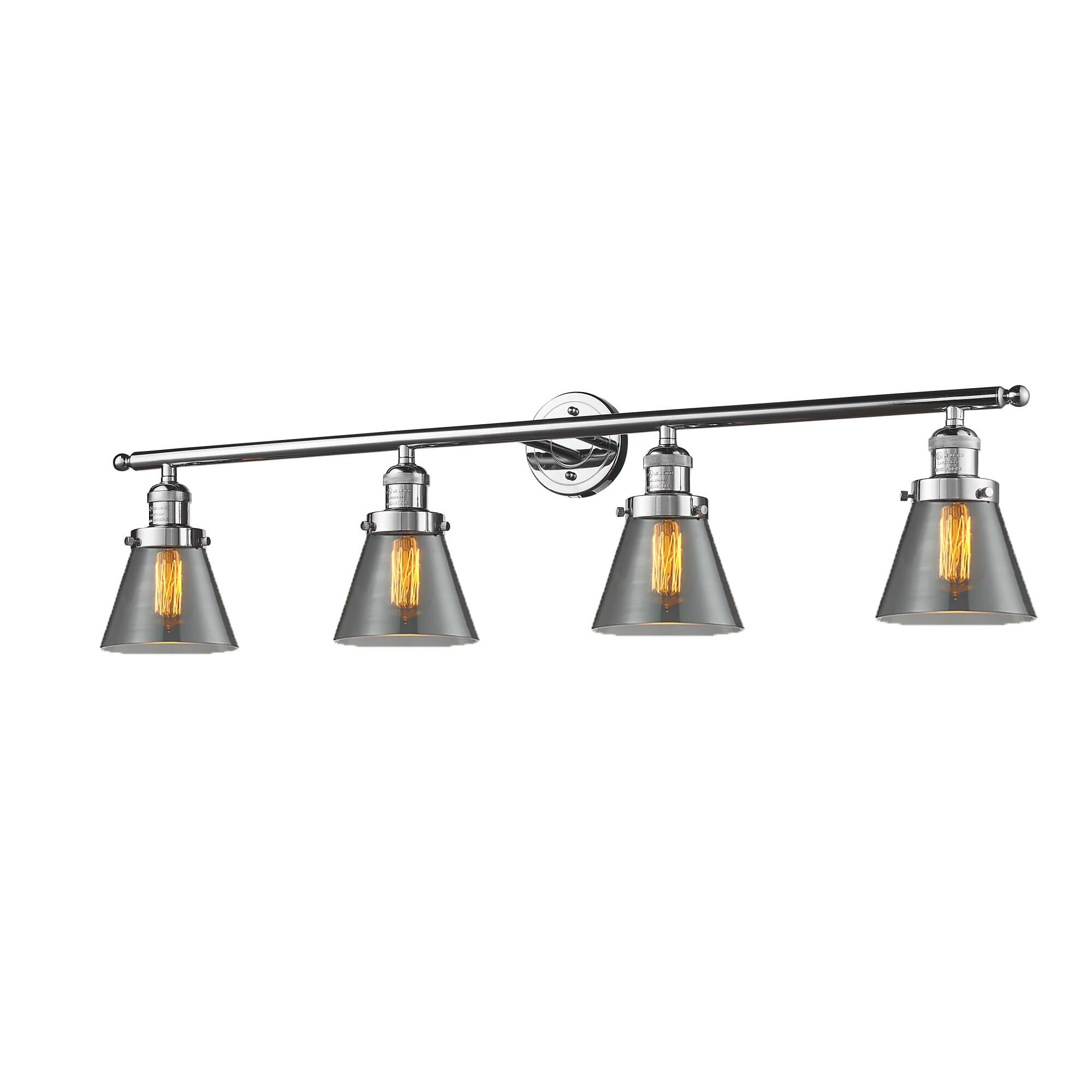 Bruno Marashlian Small Cone 42 Inch 4 Light Bath Vanity Light | Capitol ...