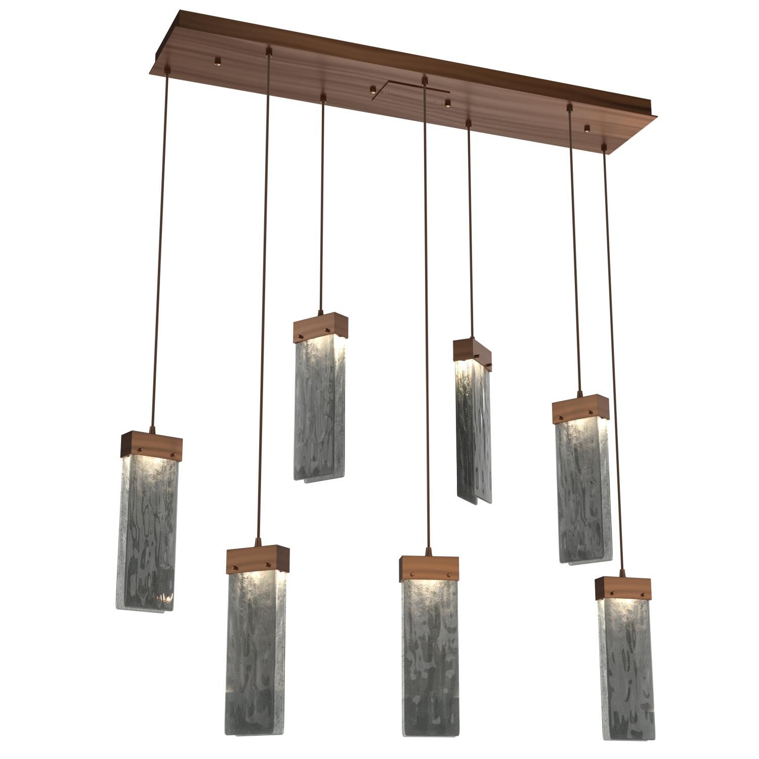 Parallel 44 Inch 7 Light LED Linear Suspension Light by Hammerton Studio