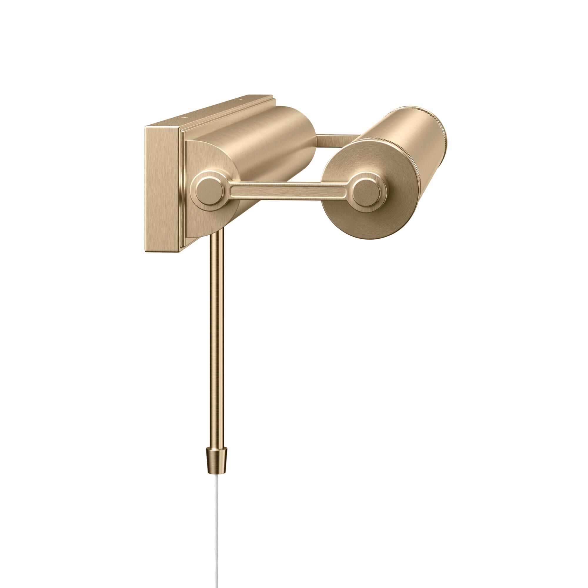 Shown in Champagne Bronze finish and Metal shade