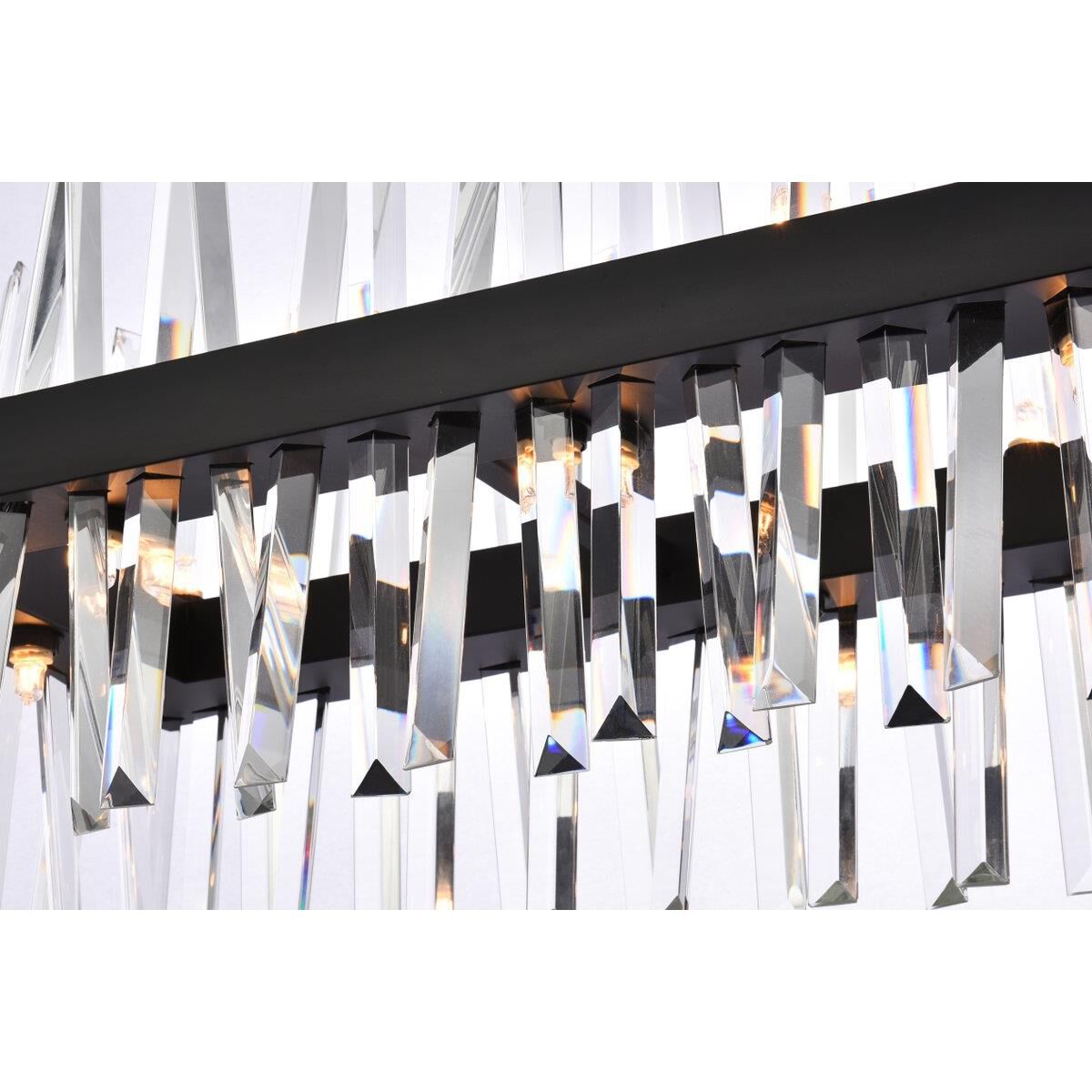 Shown in Black finish and Royal Cut Clear crystal