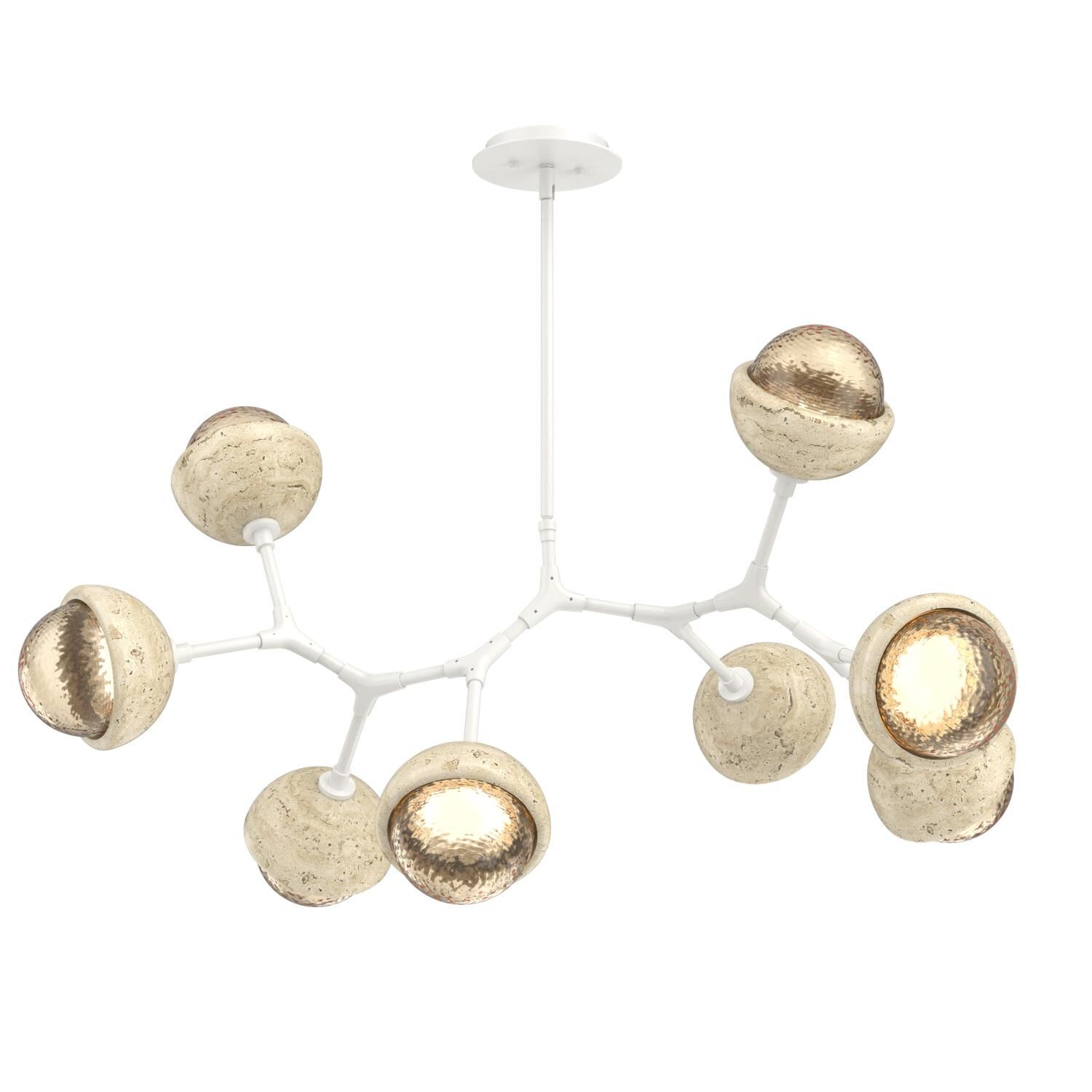 Levi Wilson Cabochon 38 Inch Linear Suspension Light by Hammerton Studio