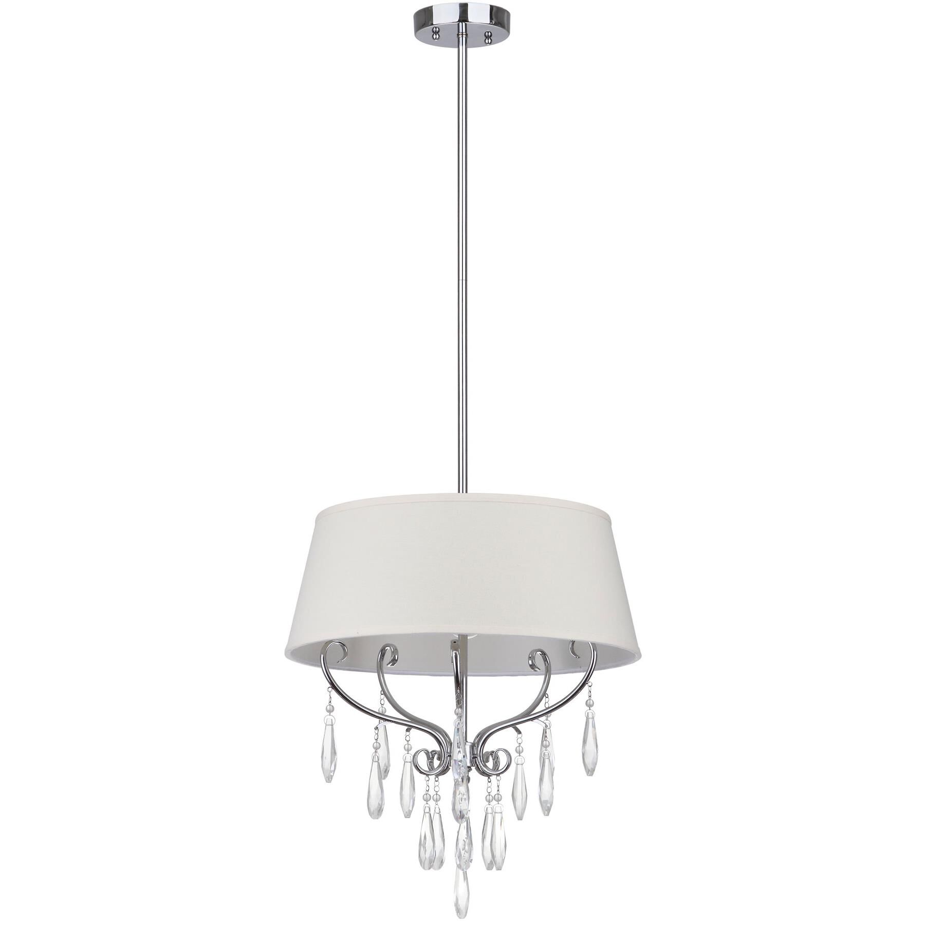 Shown in Chrome finish and Beige Opaque Cotton shade