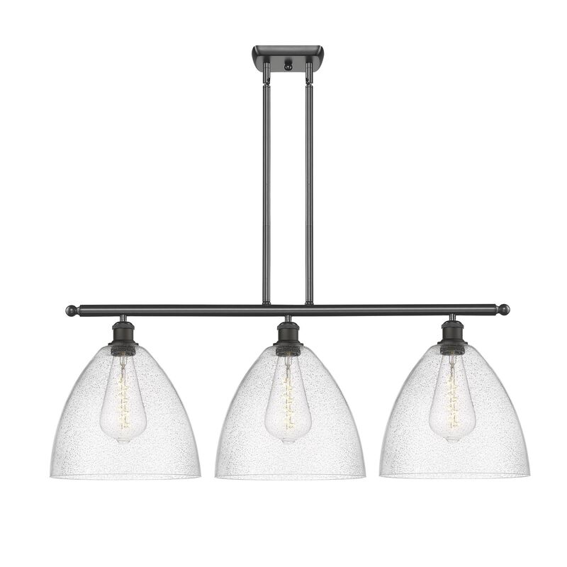 Bruno Marashlian Ballston Dome 38 Inch 3 Light Linear Suspension Light by Innovations Lighting