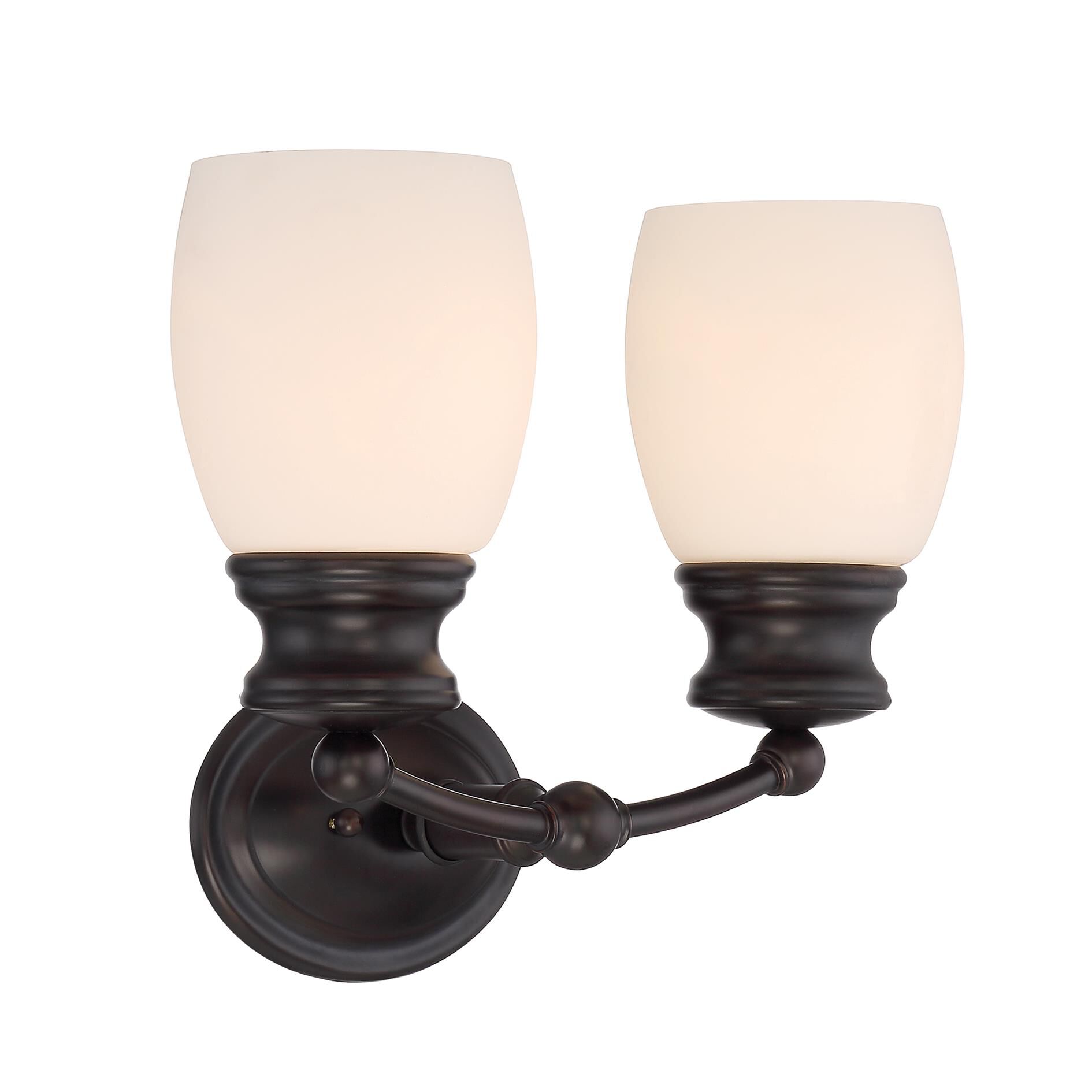 Shown in English Bronze finish and Frosted Opal glass