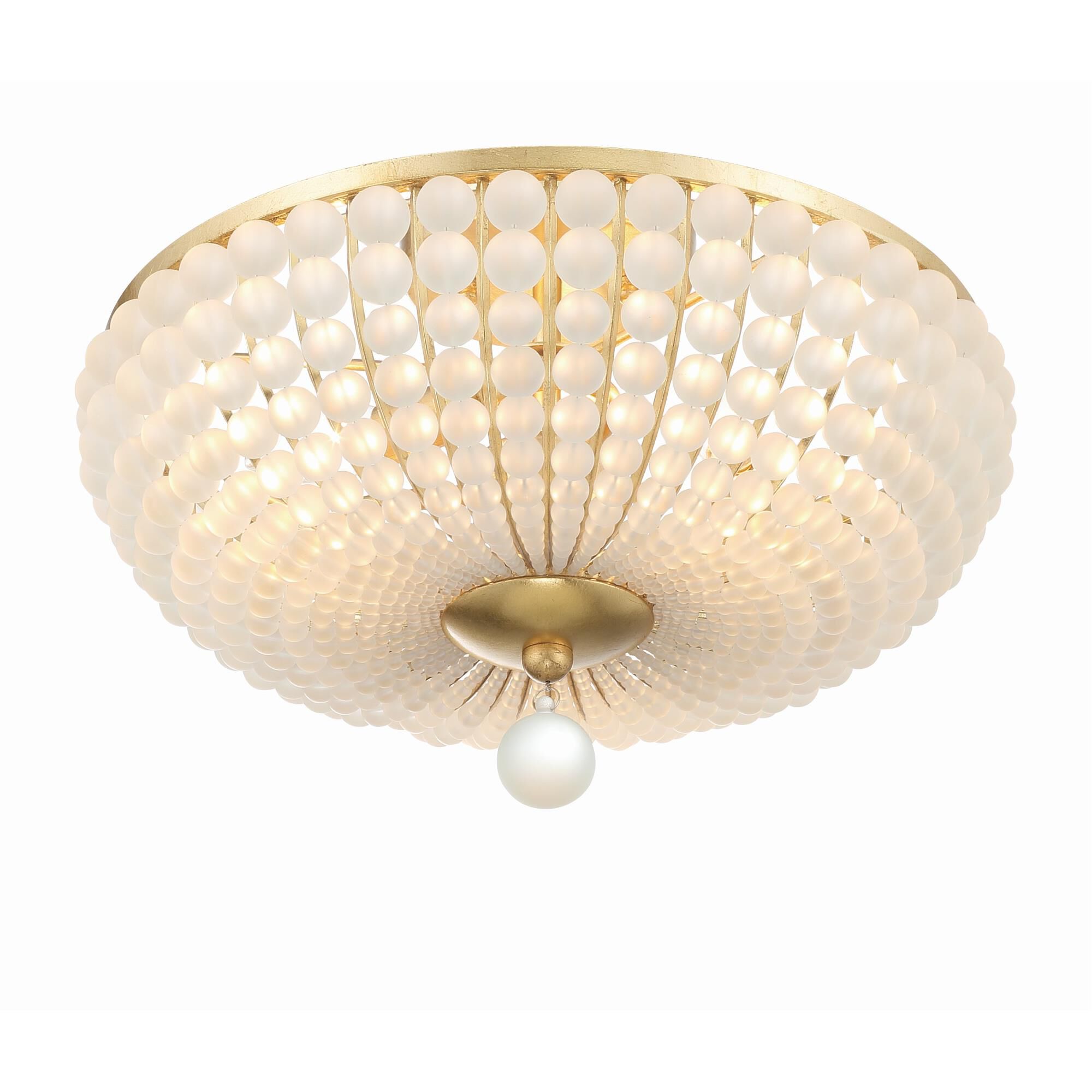 Bella 15 Inch 3 Light Semi Flush Mount by Crystorama