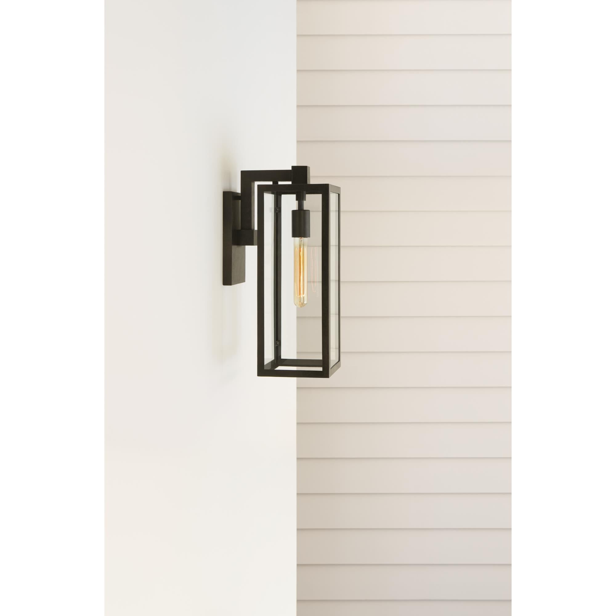 Visual Comfort Signature Collection Chapman & Myers Fresno Framed 17 Inch Tall Outdoor Wall Light