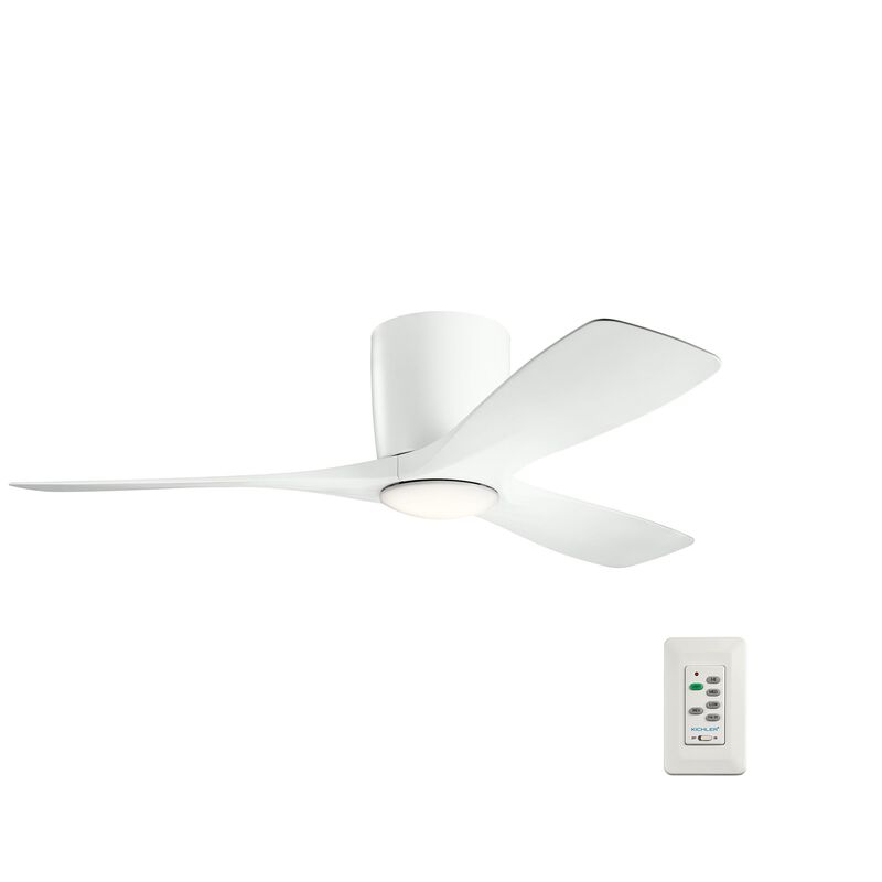 Volos 48 Inch Flush Mount Fan with Light Kit by Kichler