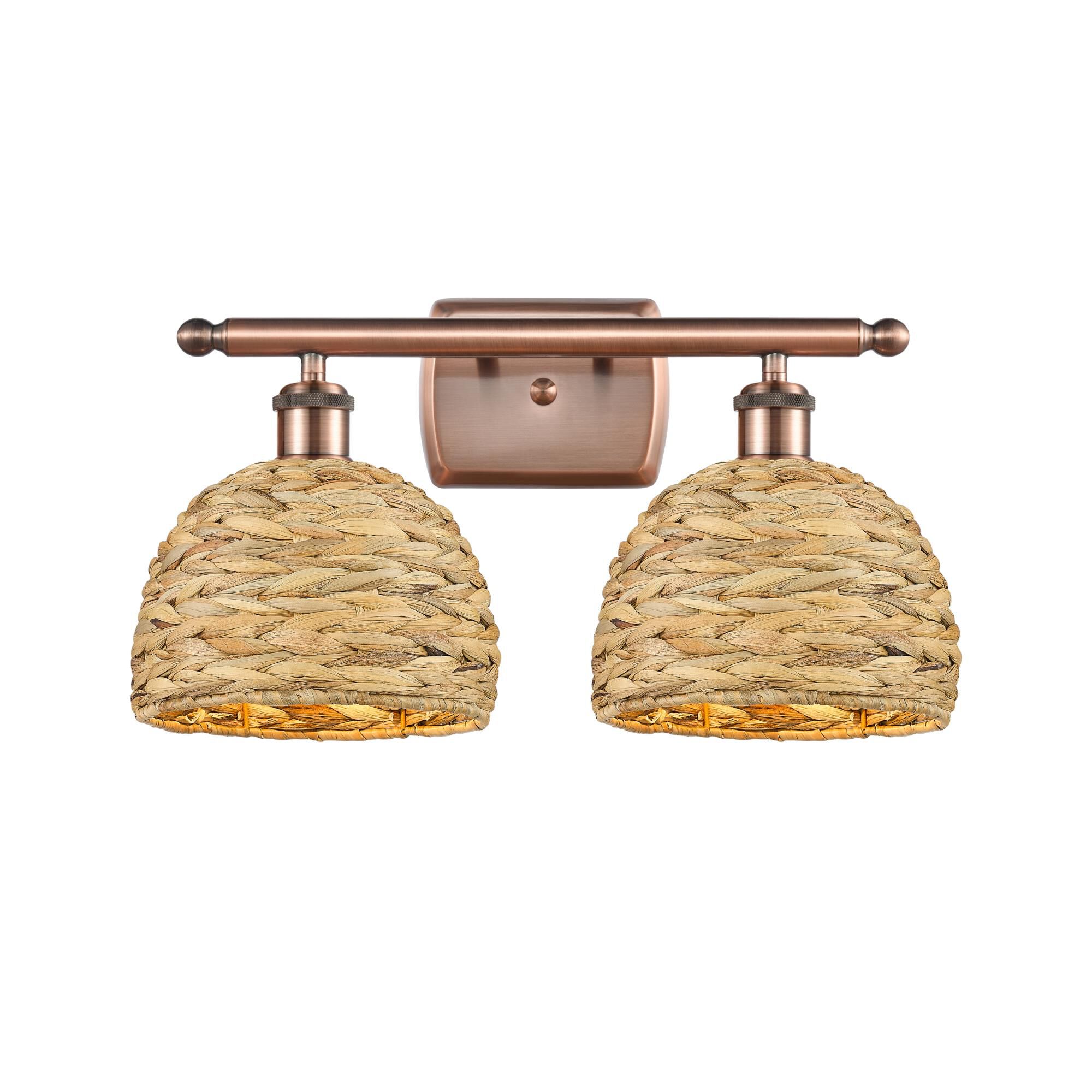 Bruno Marshlain Woven Rattan 18 Inch Bath Vanity Light by Innovations Lighting