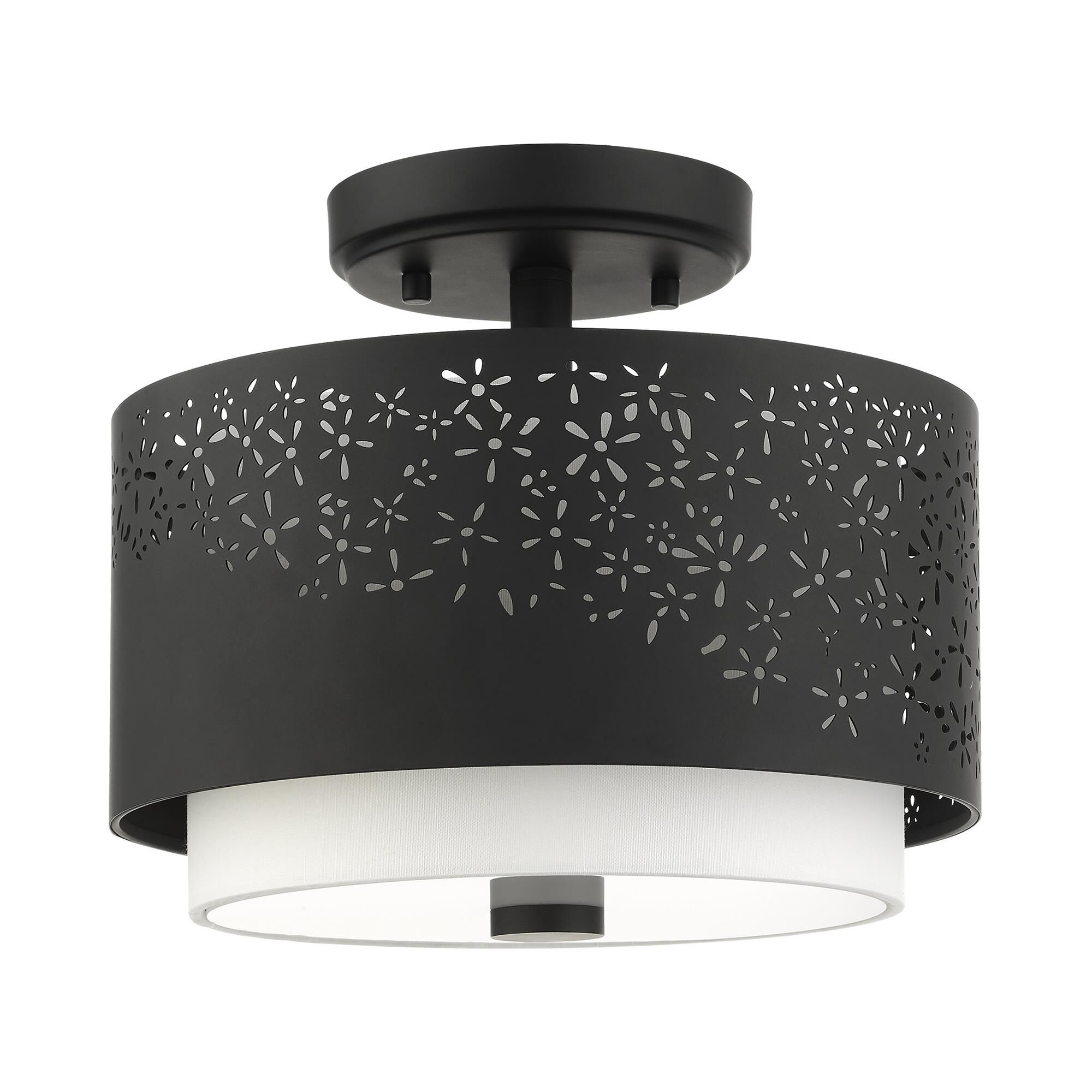Noria 2 Light Semi Flush Mount by Livex Lighting