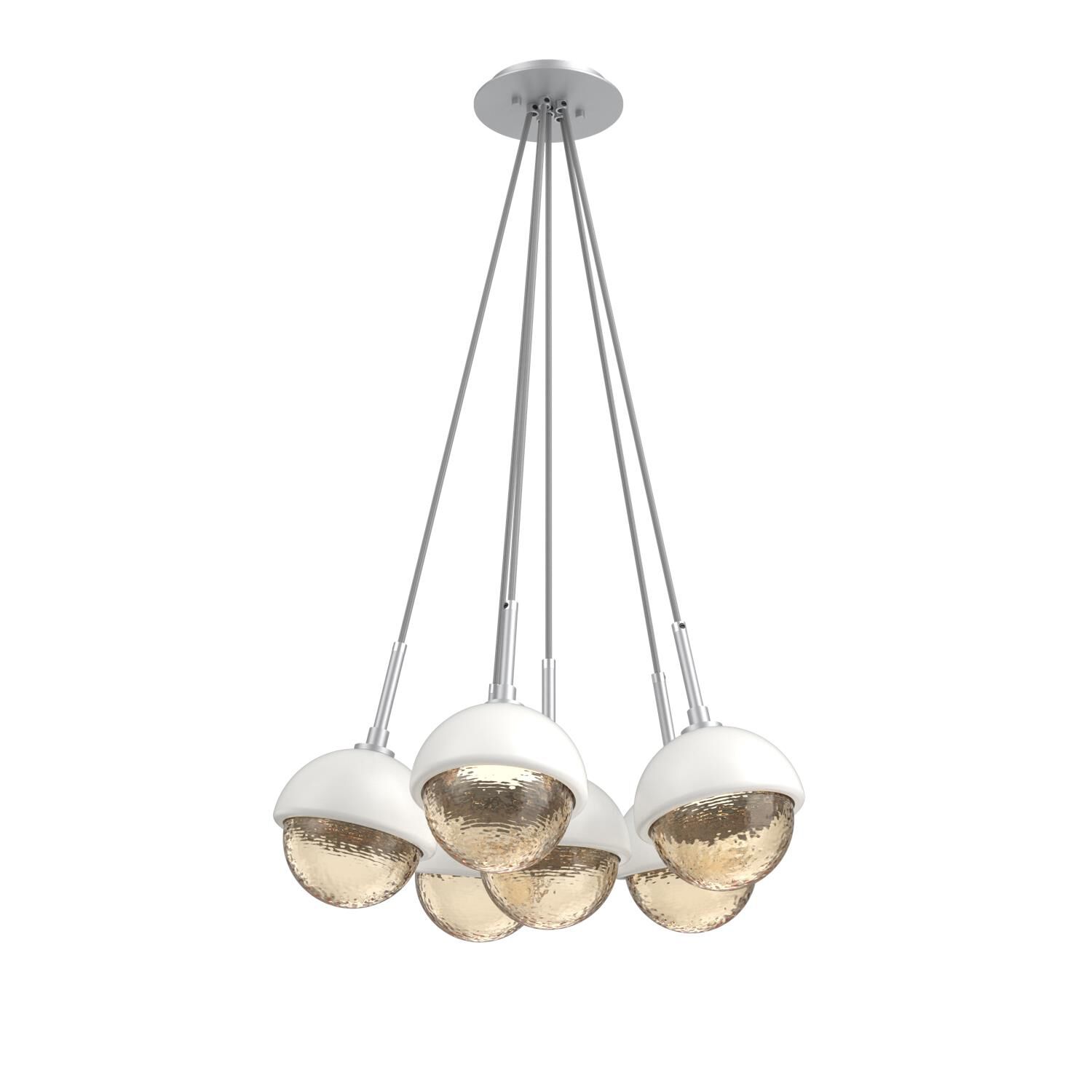 Levi Wilson Cabochon 19 Inch Multi Pendant Light by Hammerton Studio