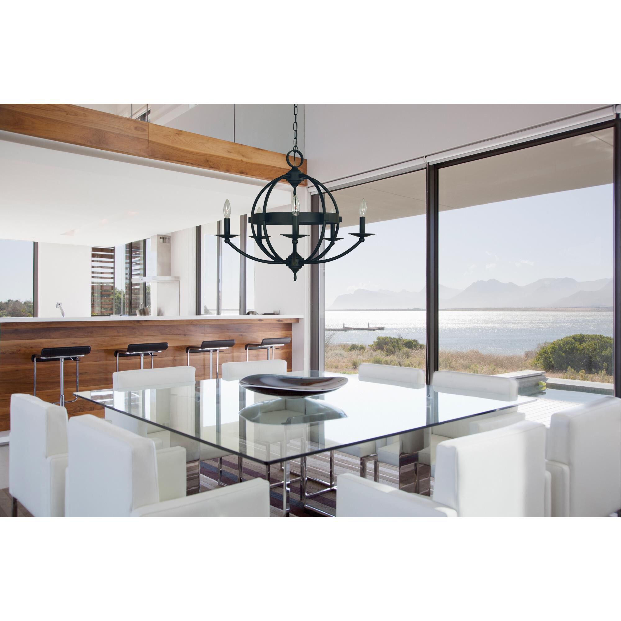 Aurora 26 Inch 5 Light Chandelier by Framburg