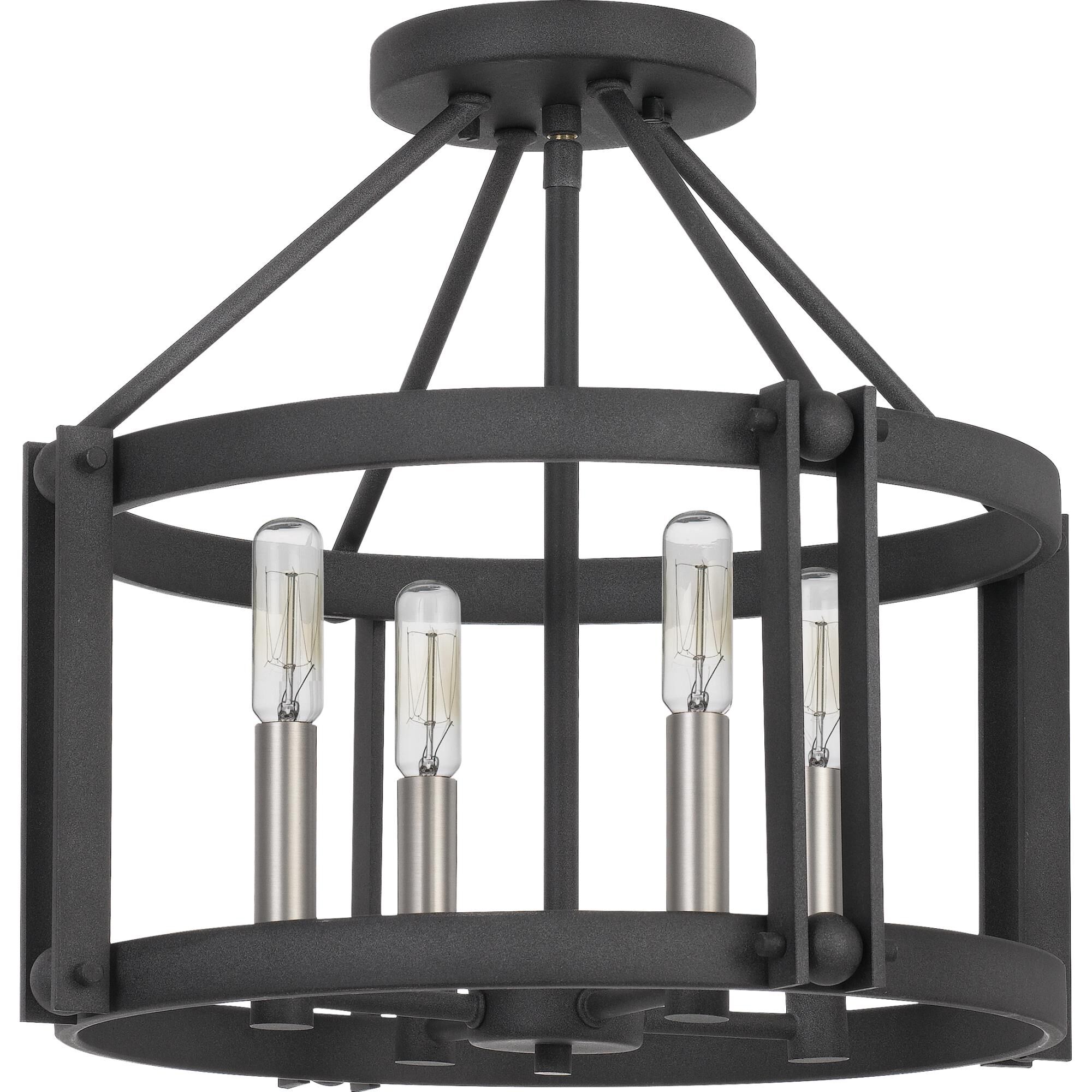 Victor 16 Inch 4 Light Semi Flush Mount by Quoizel